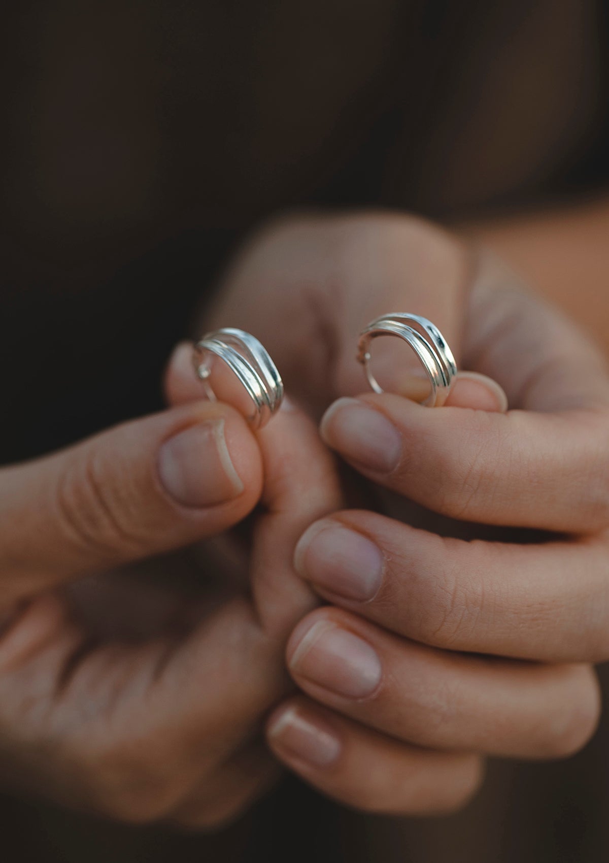 Clio double earrings