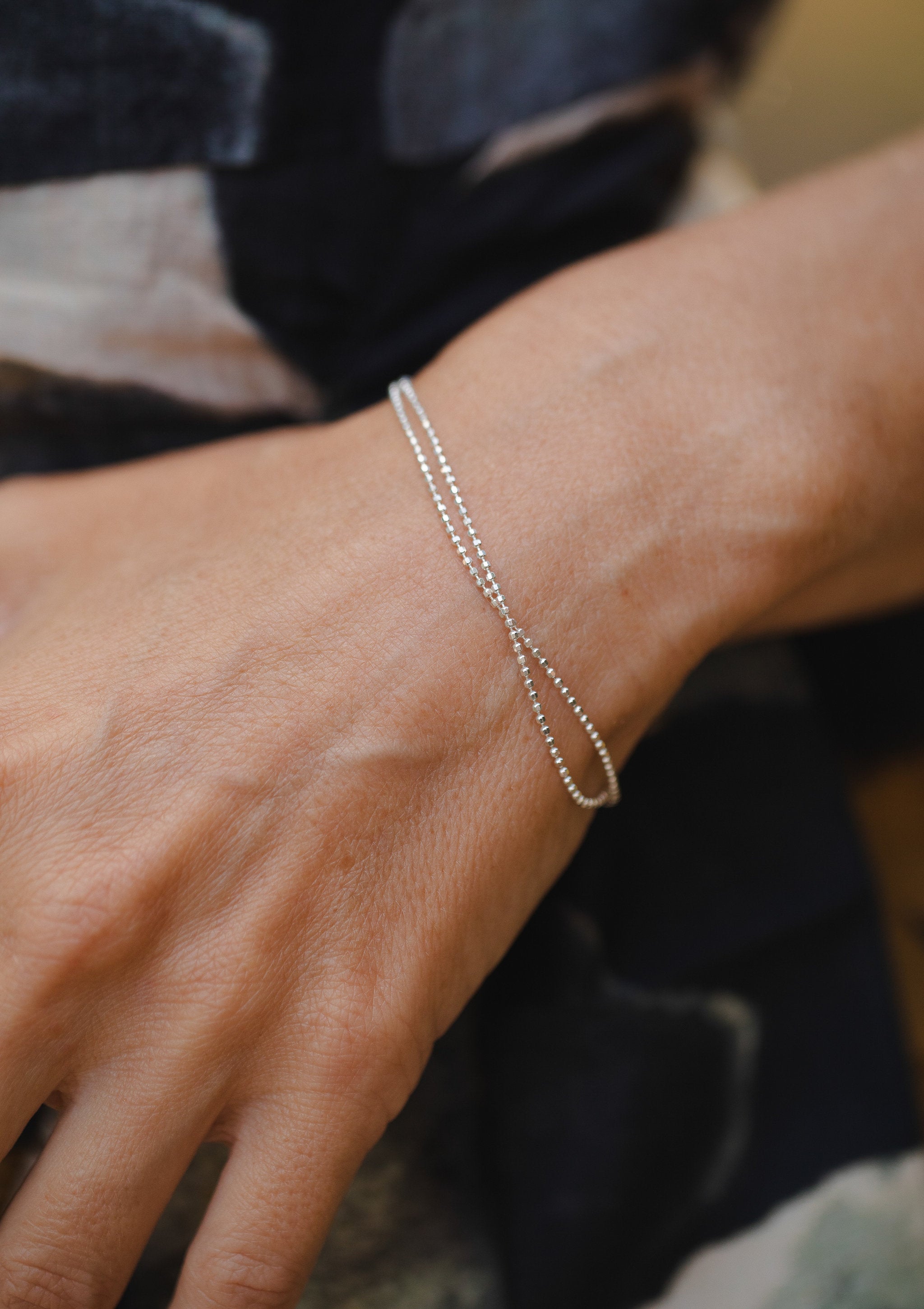 Whisper Double Silver Bracelet by Sofia Kov – view 3