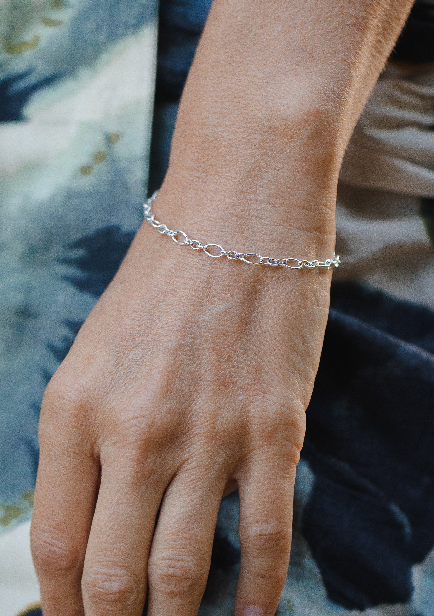 Oval Charm Bracelet by Sofia Kov – view 3