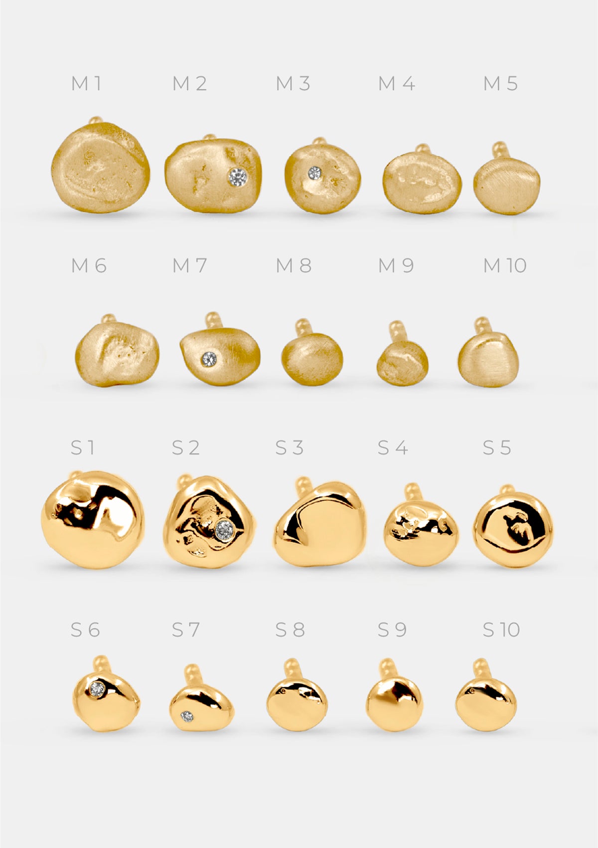 Einzel-Ohrring glänzend – Limitierte Gold-Edition