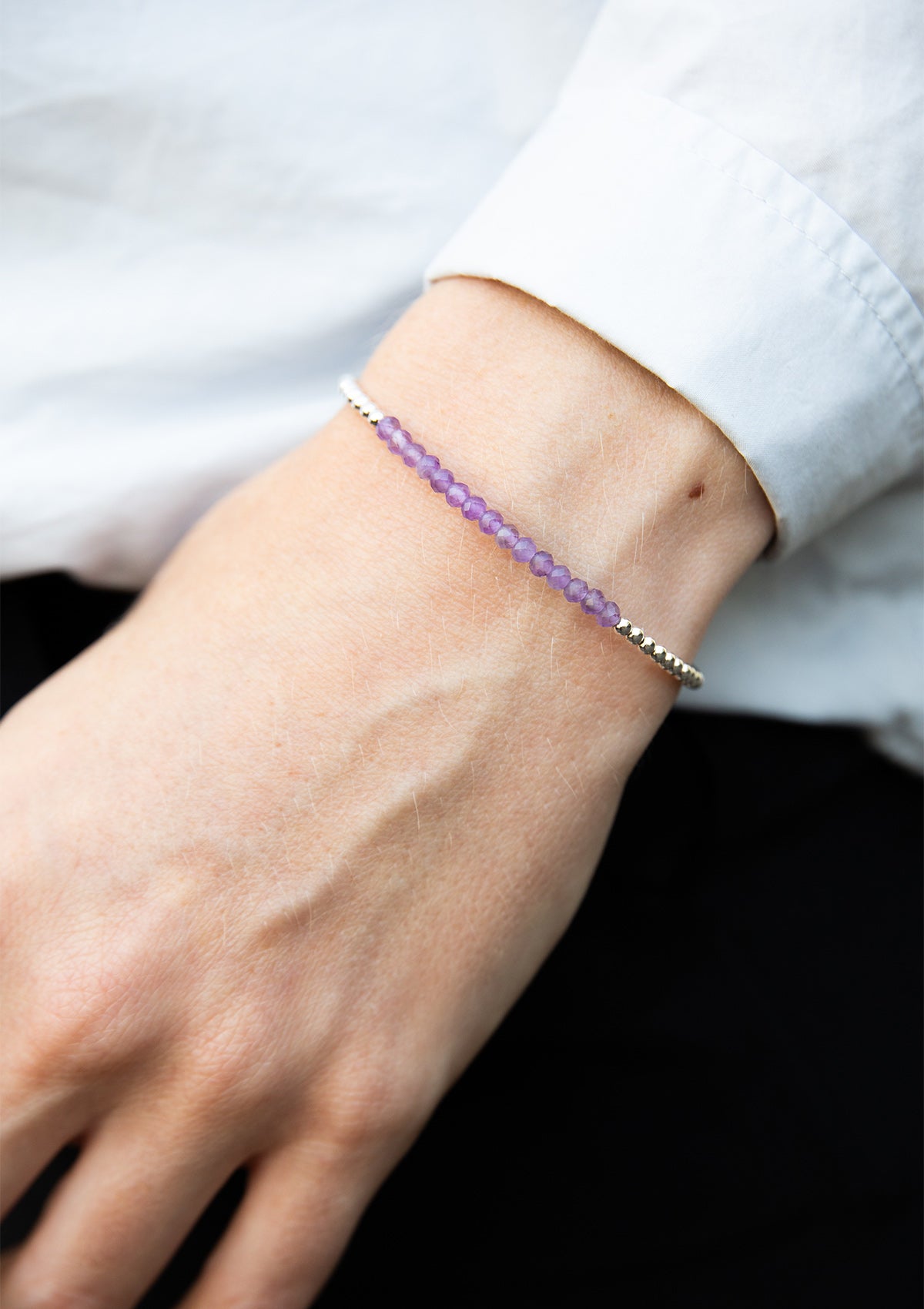 Amethyst Perlenarmband