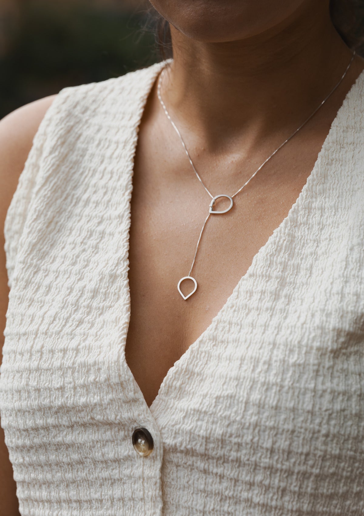 Teardrop lariat necklace — прочее