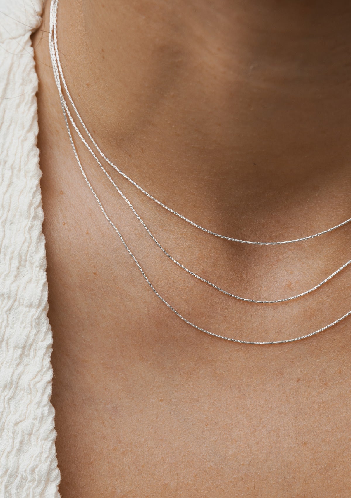Layered chain choker — на теле