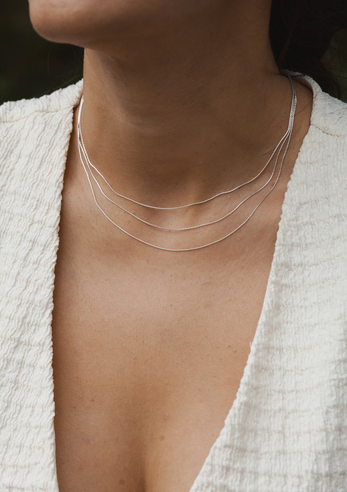 Layered chain choker — на теле