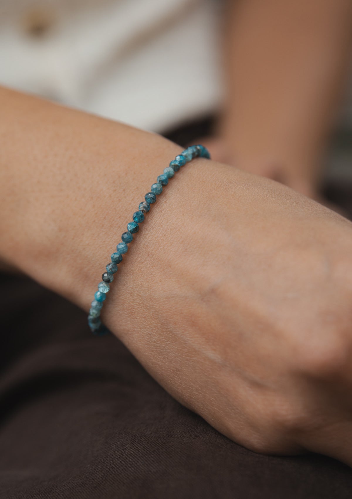 Apatite bracelet — на теле