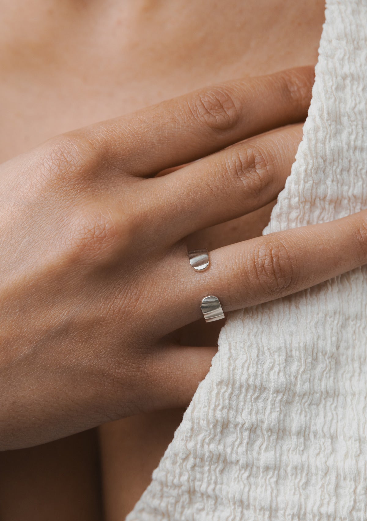 Adjustable wave ring — на теле