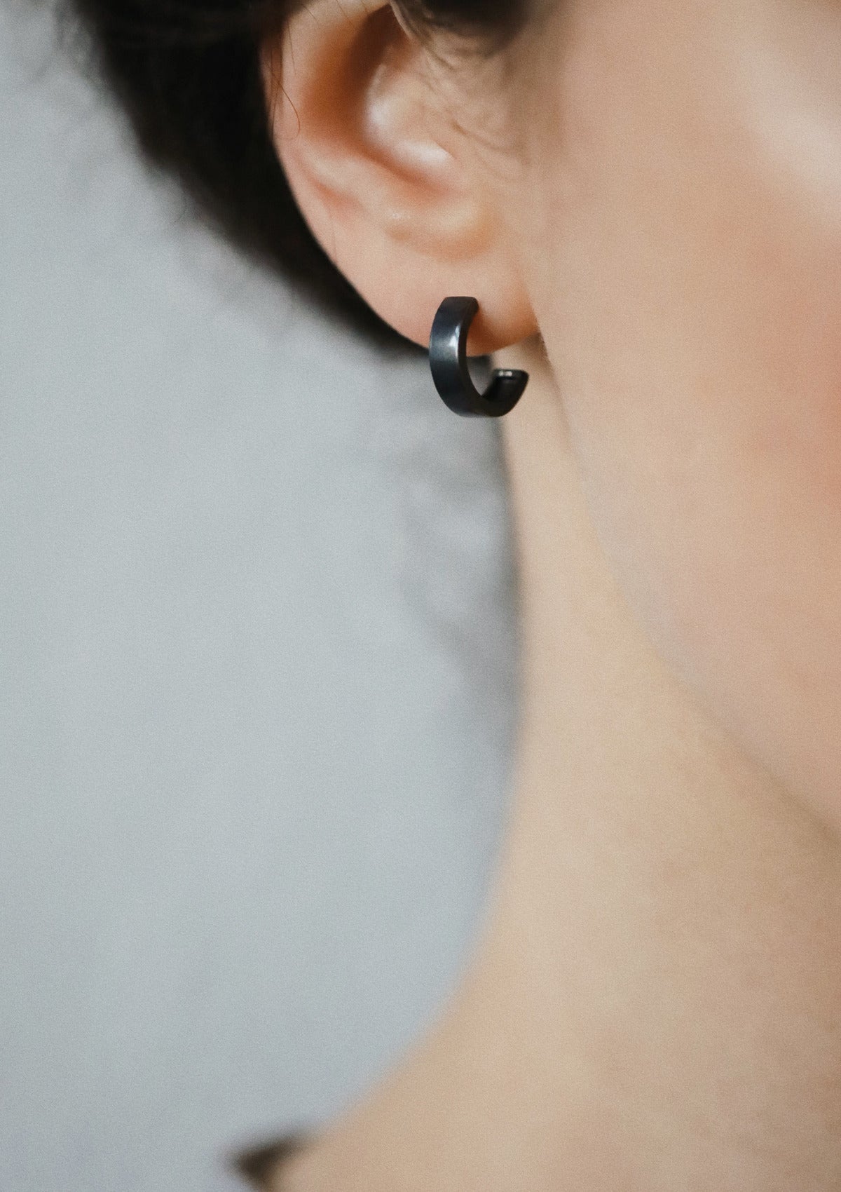 Small hoop earrings — на теле