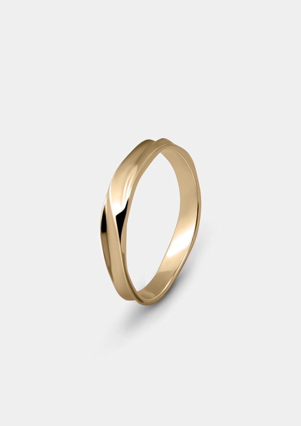 Echo Women’s Ring in solid yellow gold – product view