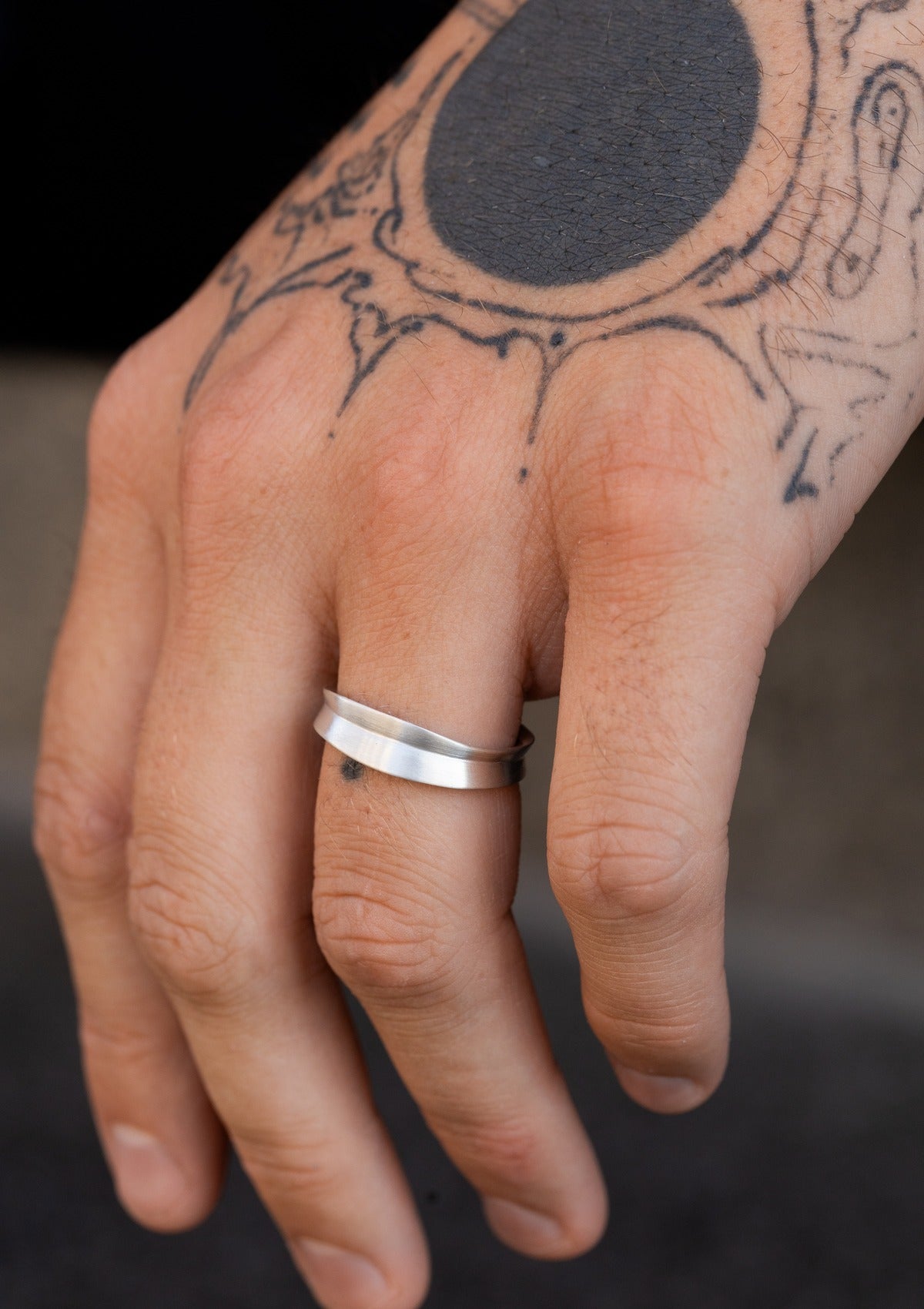 Linea Men’s Ring in Silver