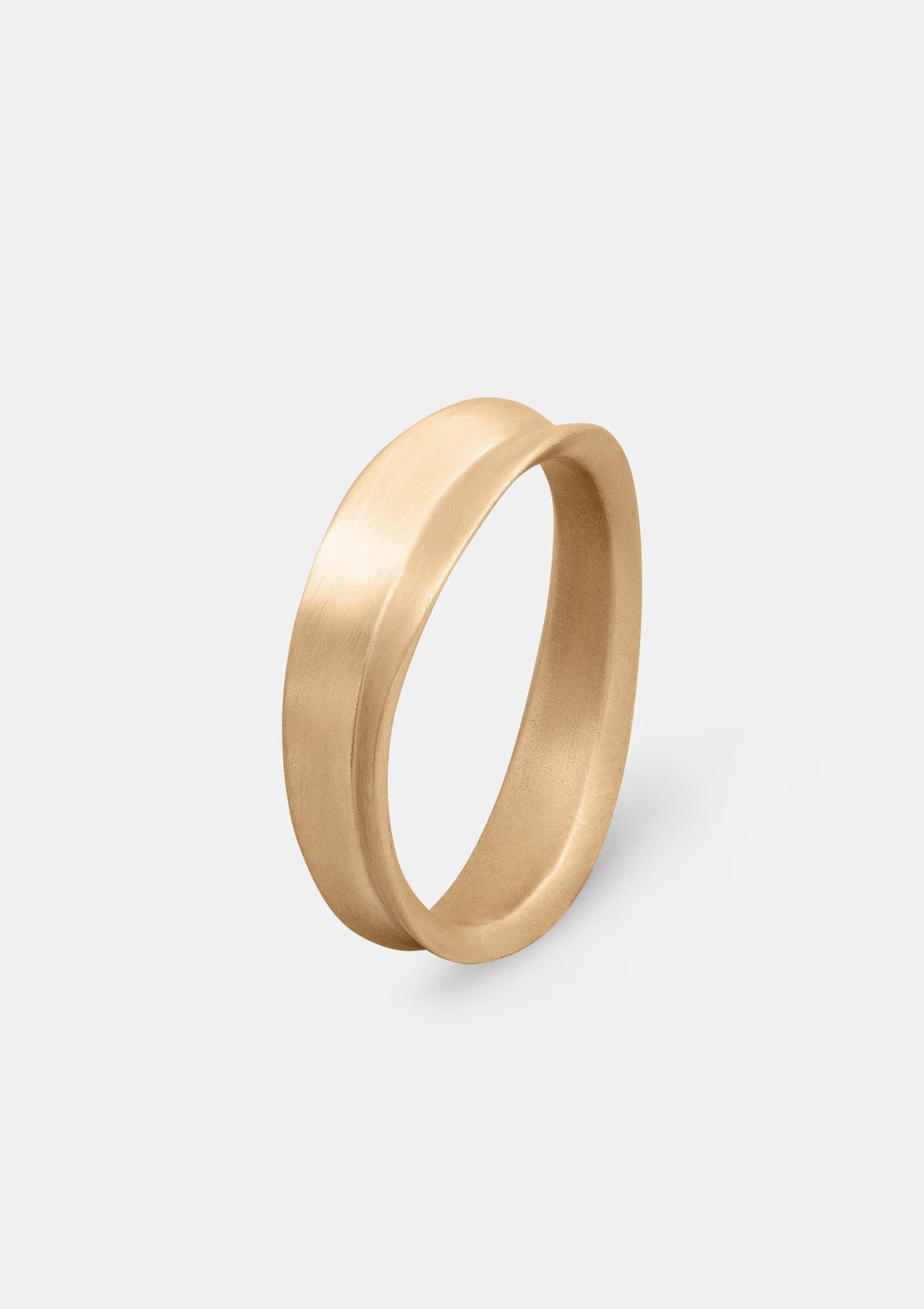 Linea Men’s Ring in solid yellow gold