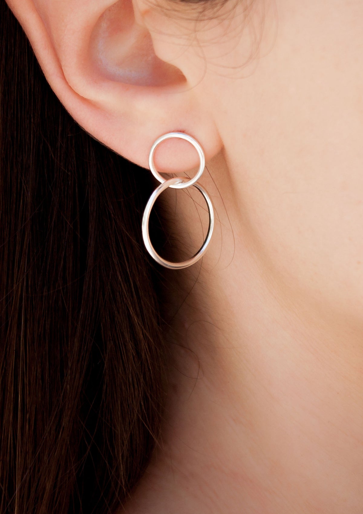Double hoop earrings
