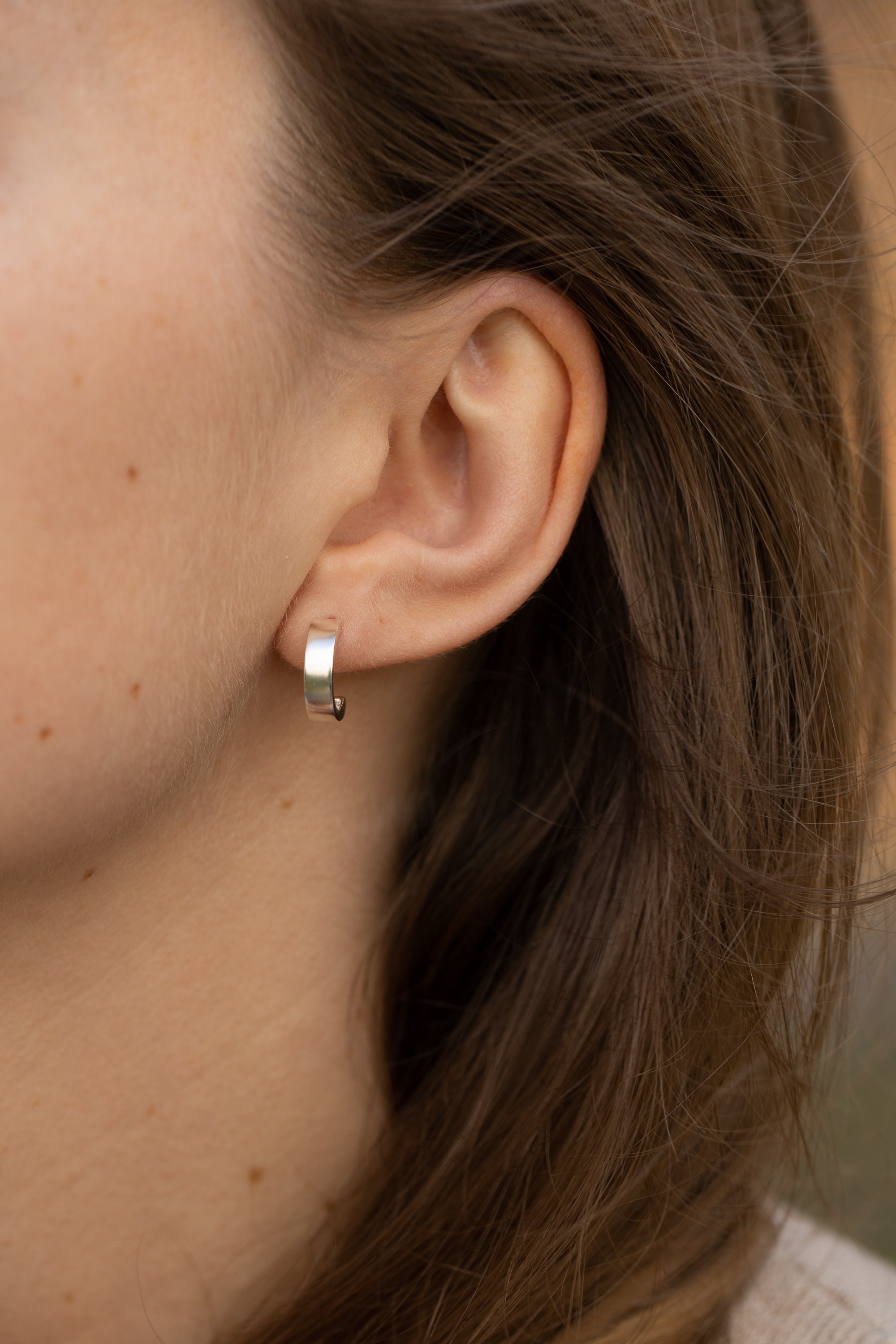 Small hoop earrings
