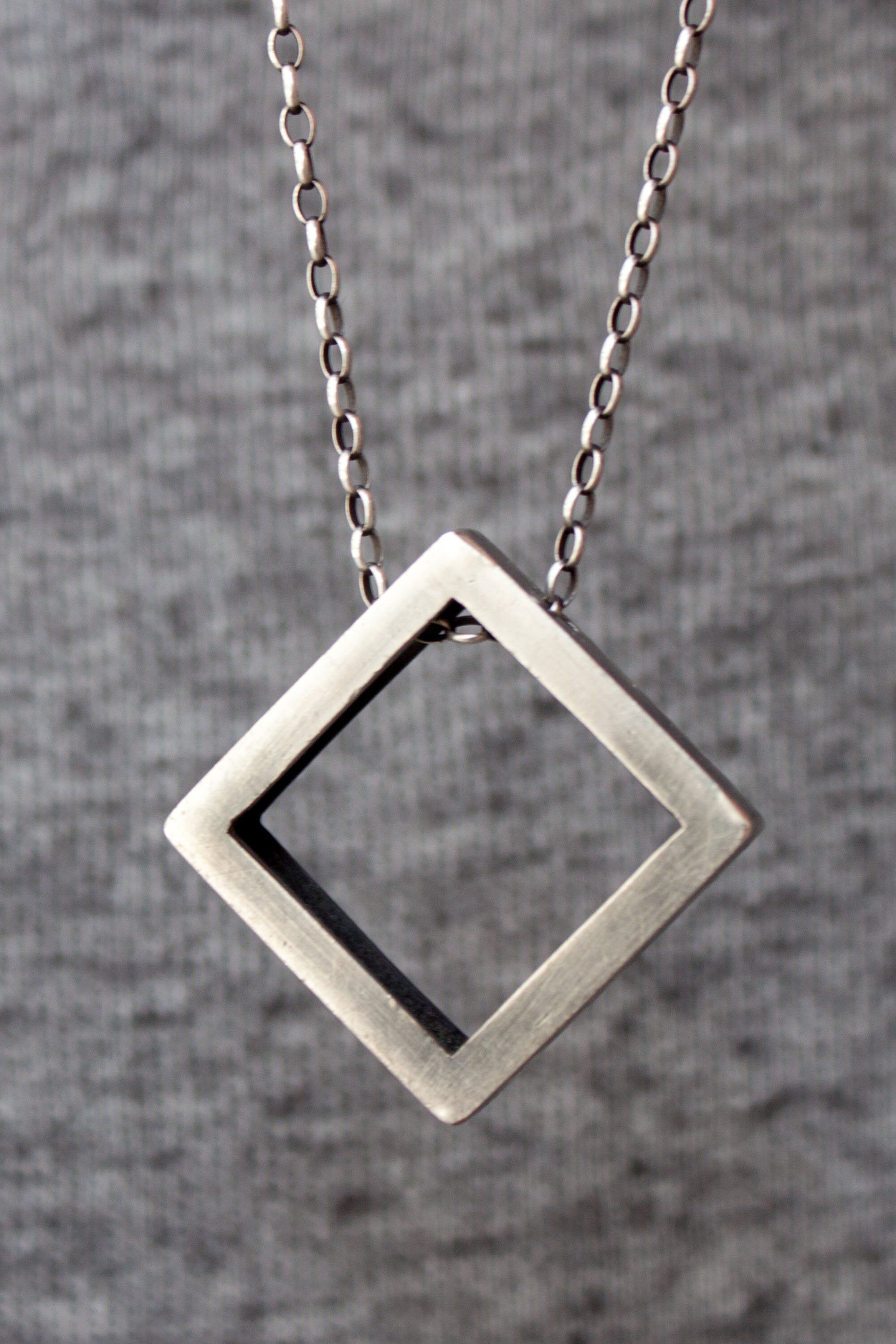Large square necklace