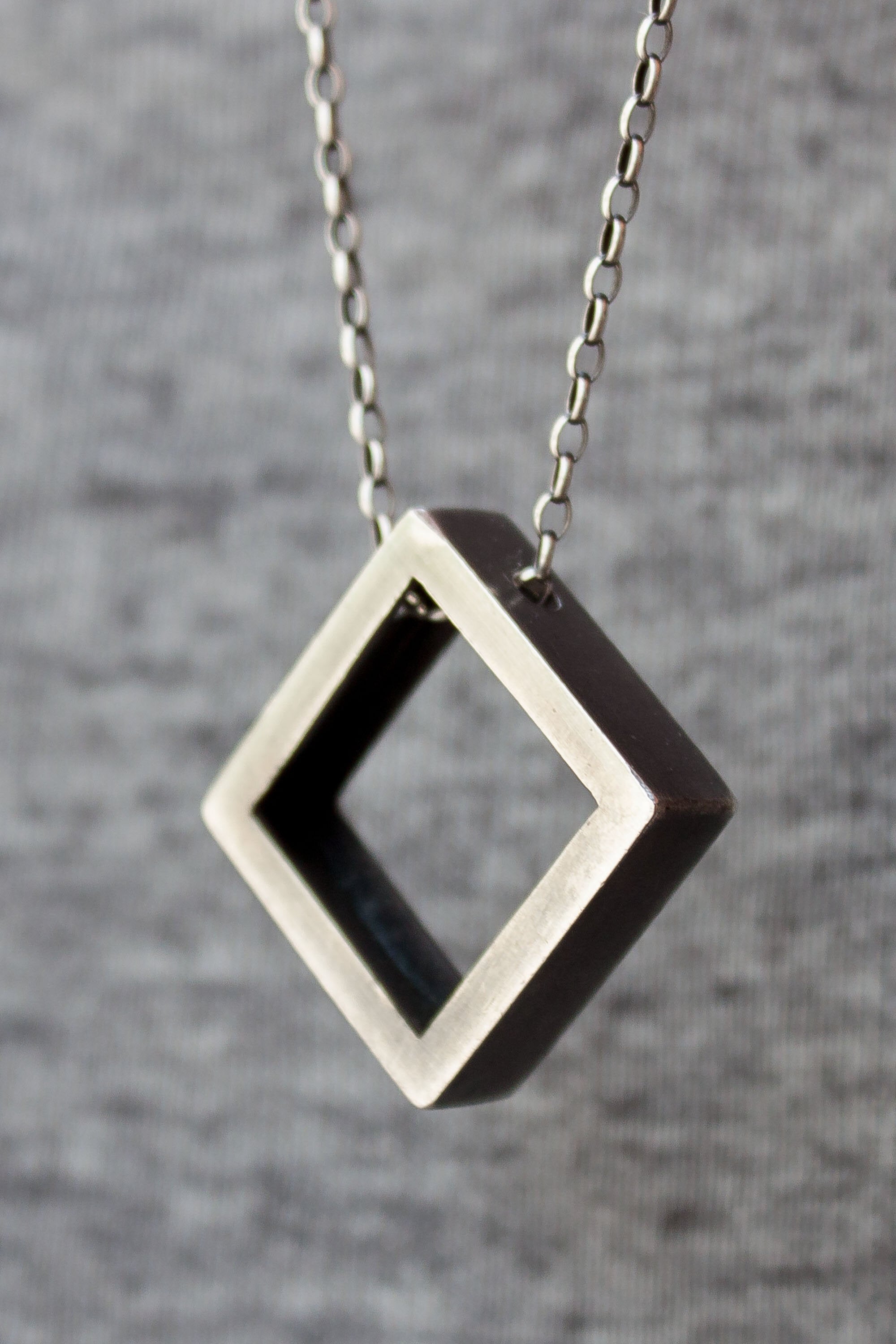 Large square necklace