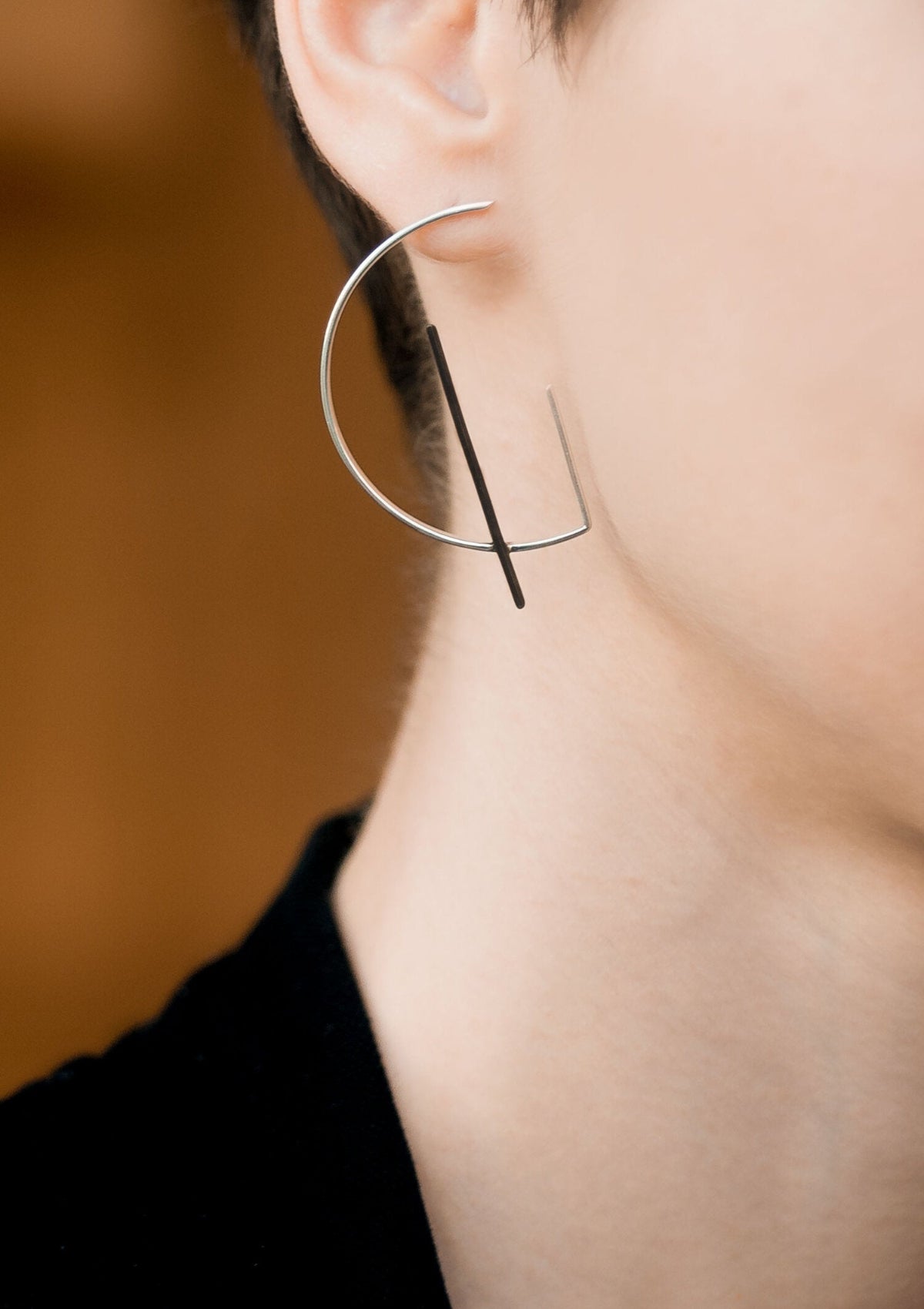 Große geometrische Ohrringe