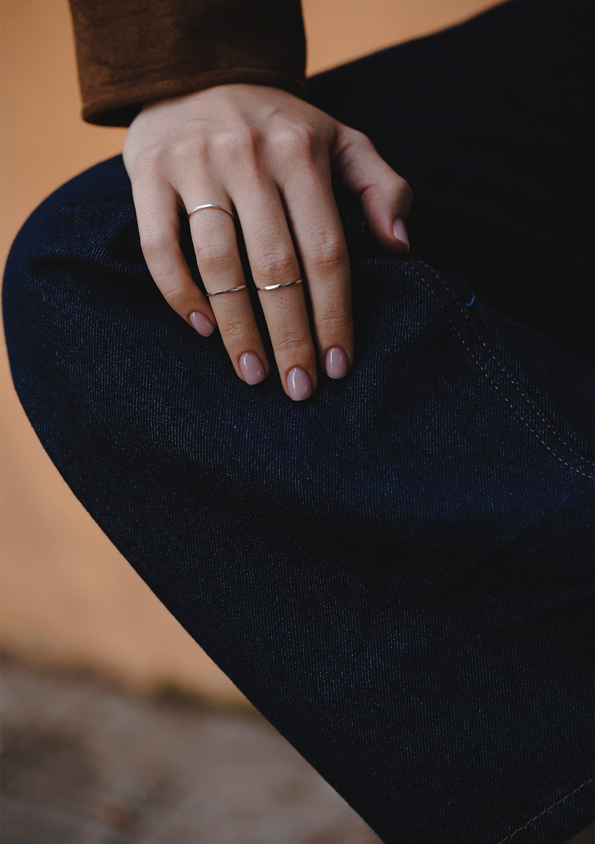 Glimmer ring in silver