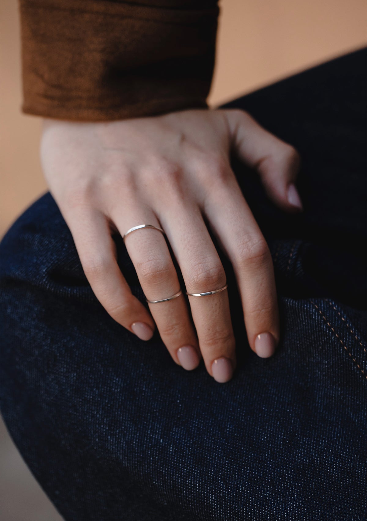 Glimmer ring in silver