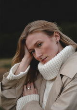 Duo concrete earrings