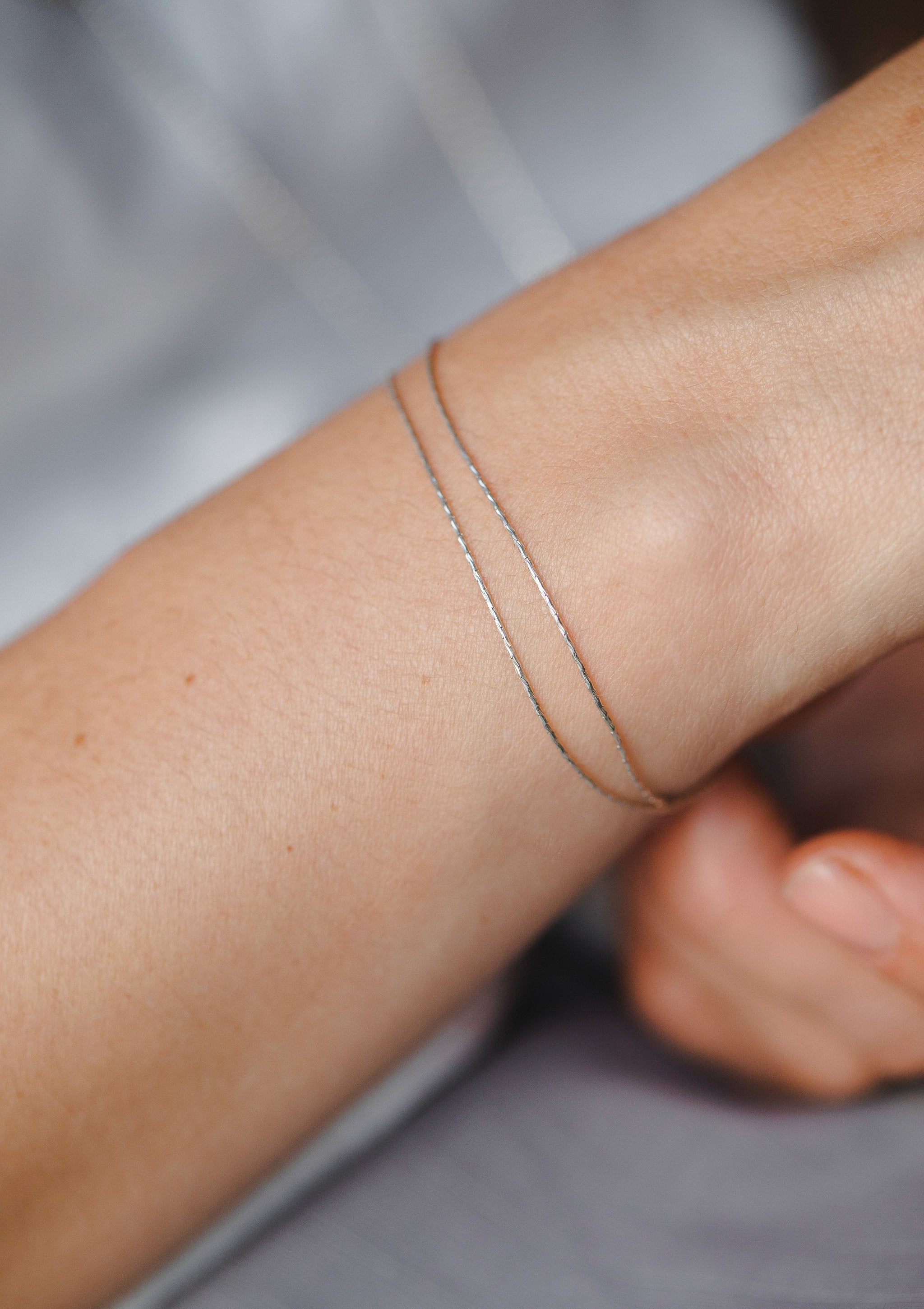 Glow Silver Bracelet by Sofia Kov – handcrafted in Berlin
