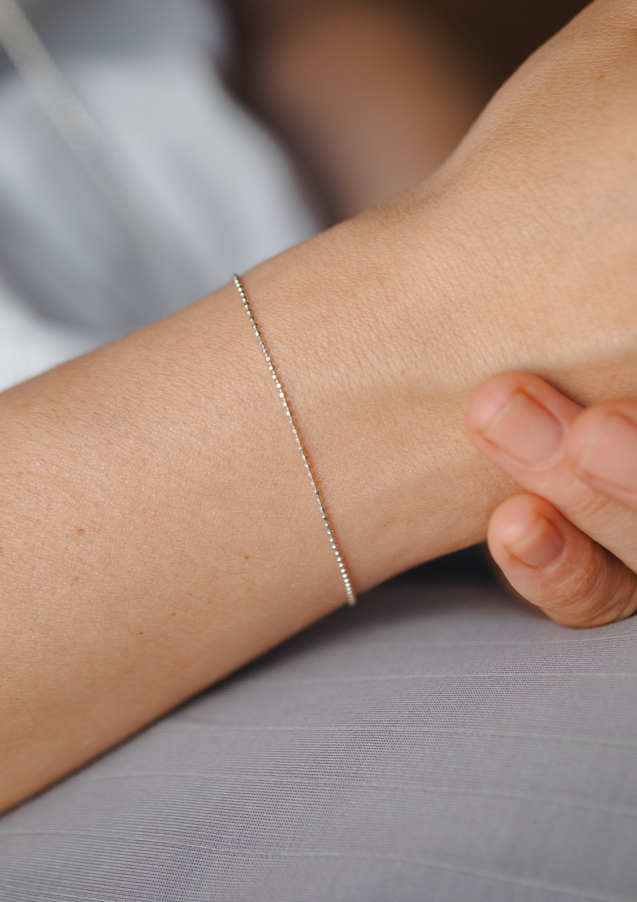 Whisper Silver Bracelet by Sofia Kov – view 3