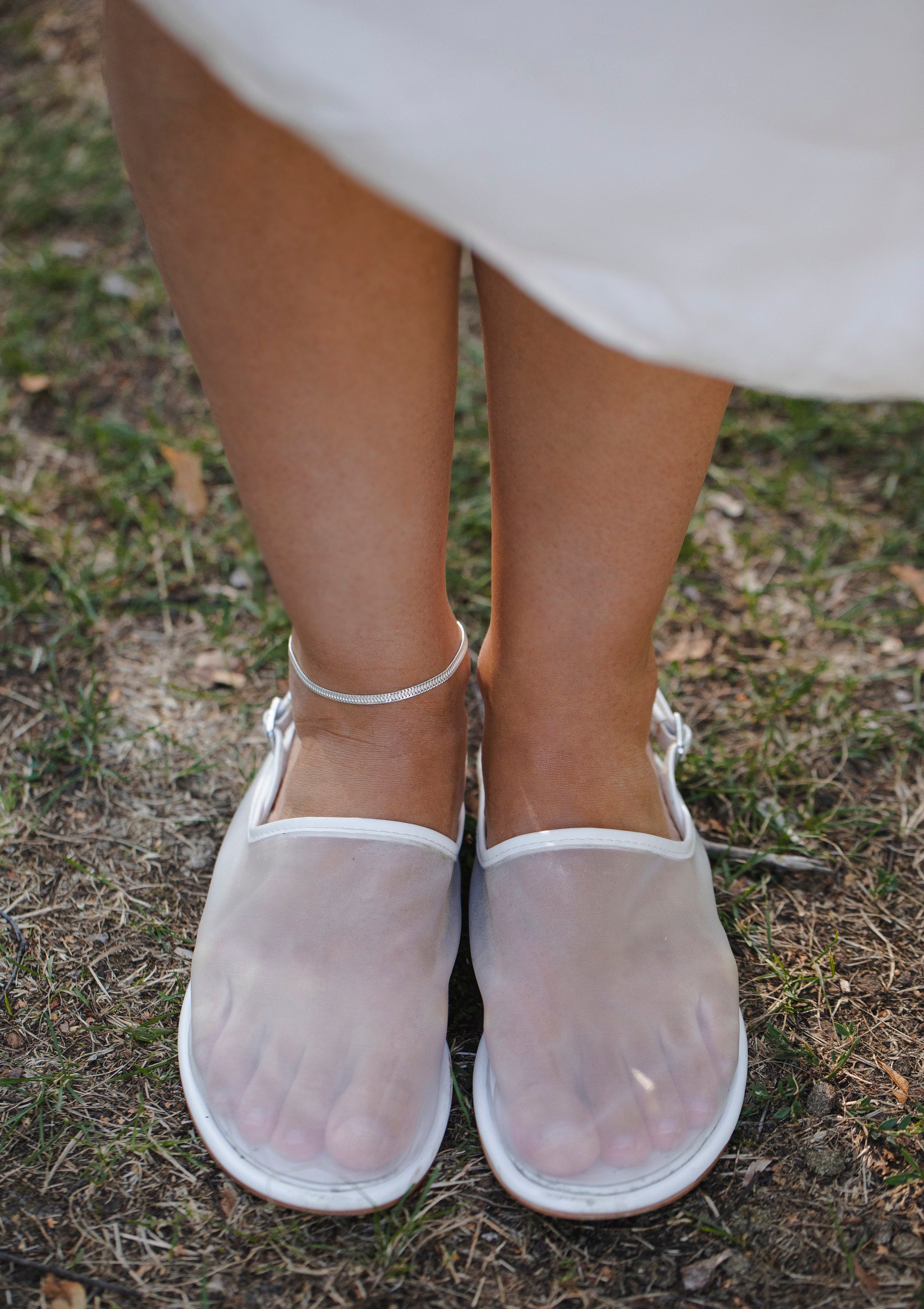 Link Silver Anklet by Sofia Kov – view 3