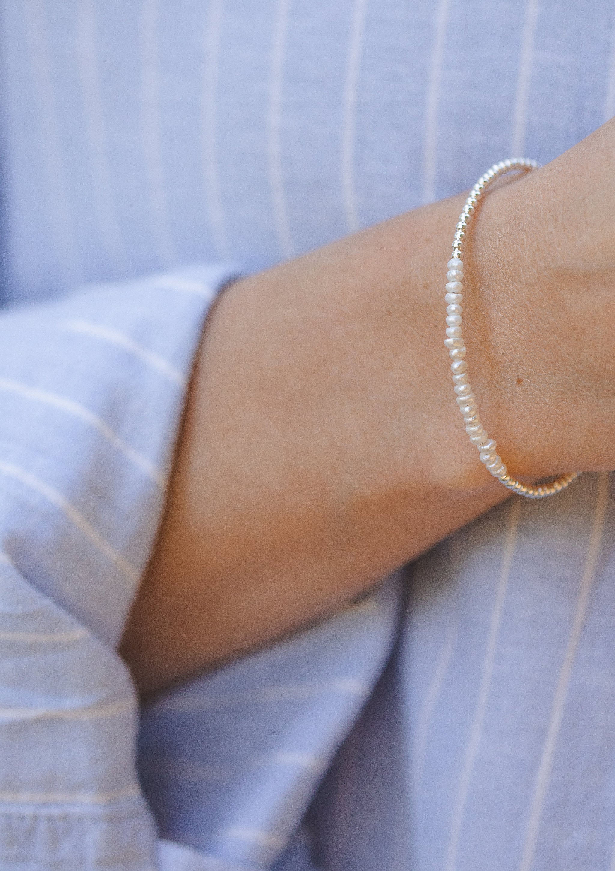 Pearl Beaded Bracelet by Sofia Kov – view 3