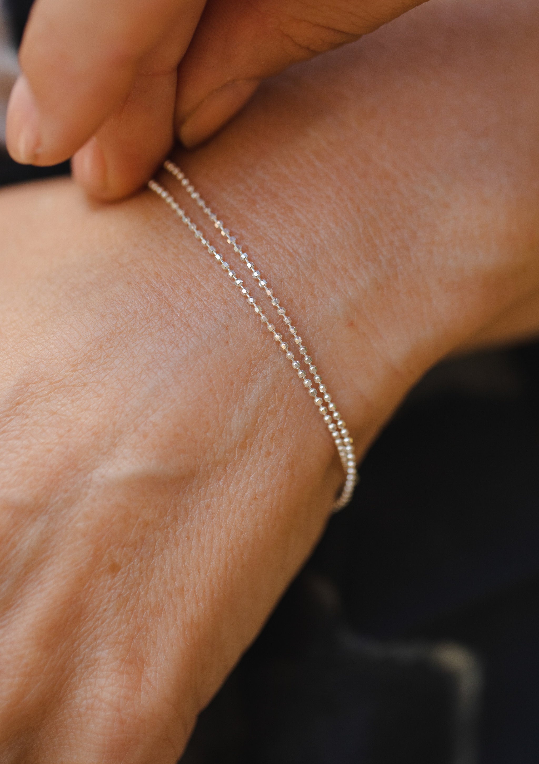Whisper Double Silver Bracelet by Sofia Kov – view 4