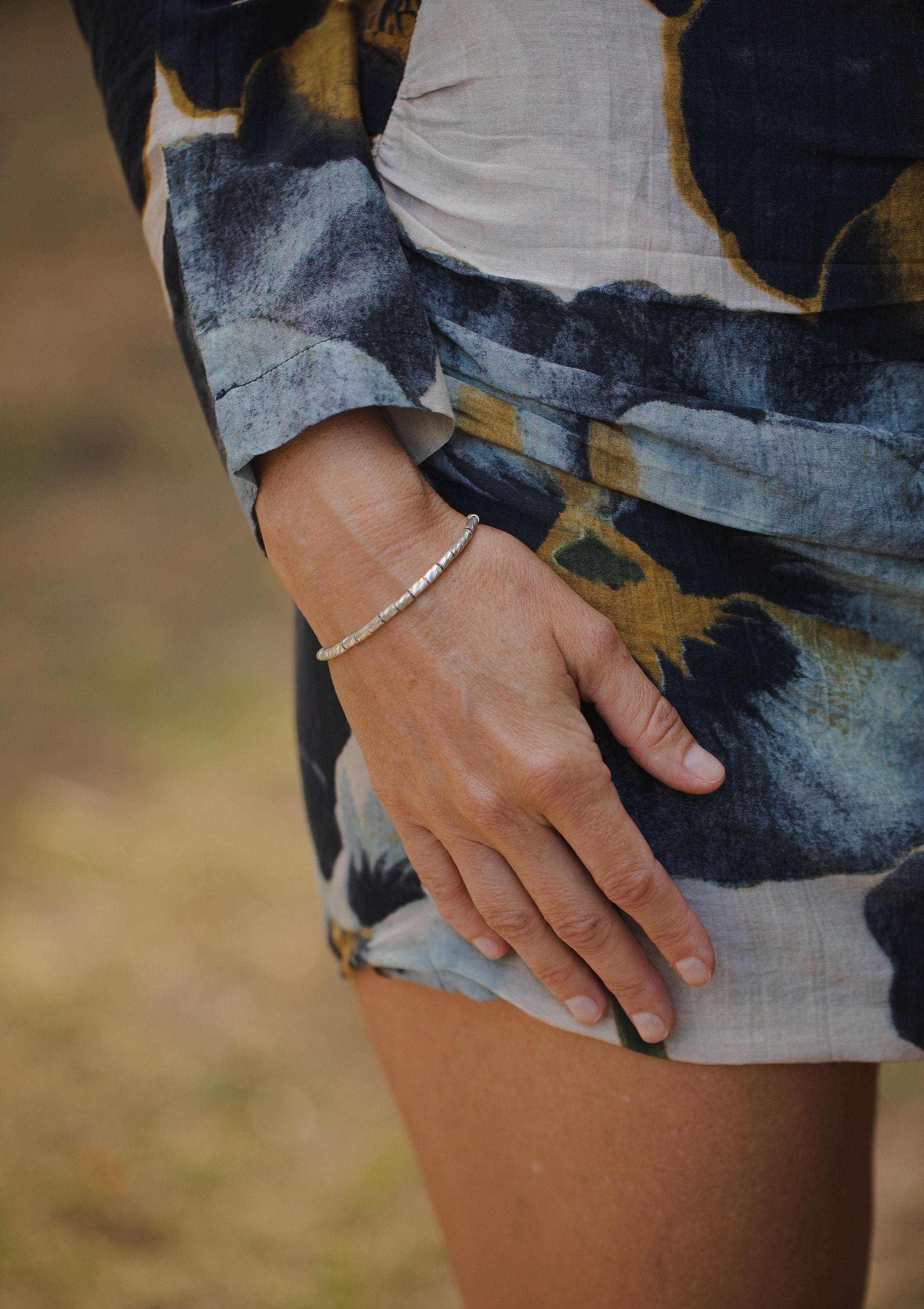 Gleam Silver Bracelet by Sofia Kov – view 2
