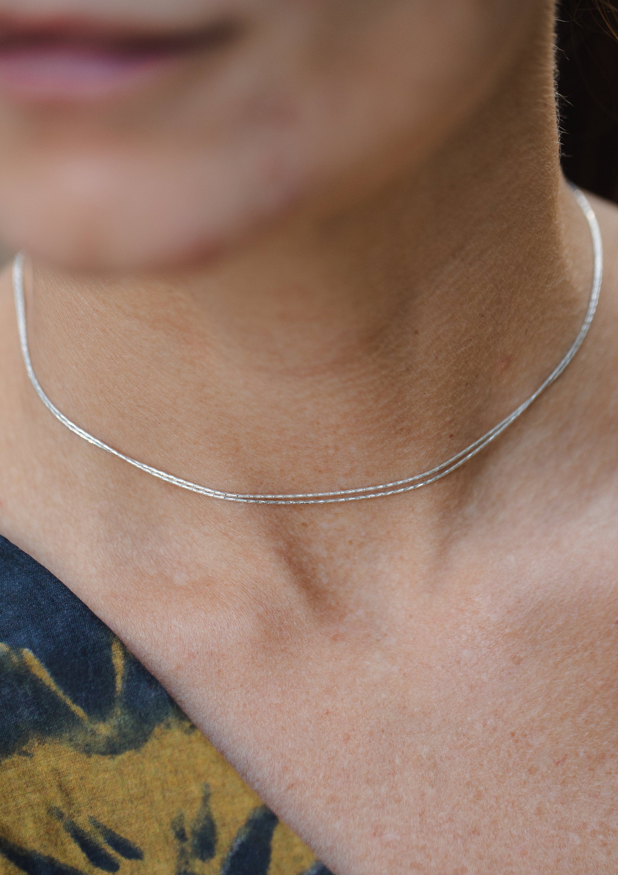 Glow Silver Choker by Sofia Kov – handcrafted in Berlin
