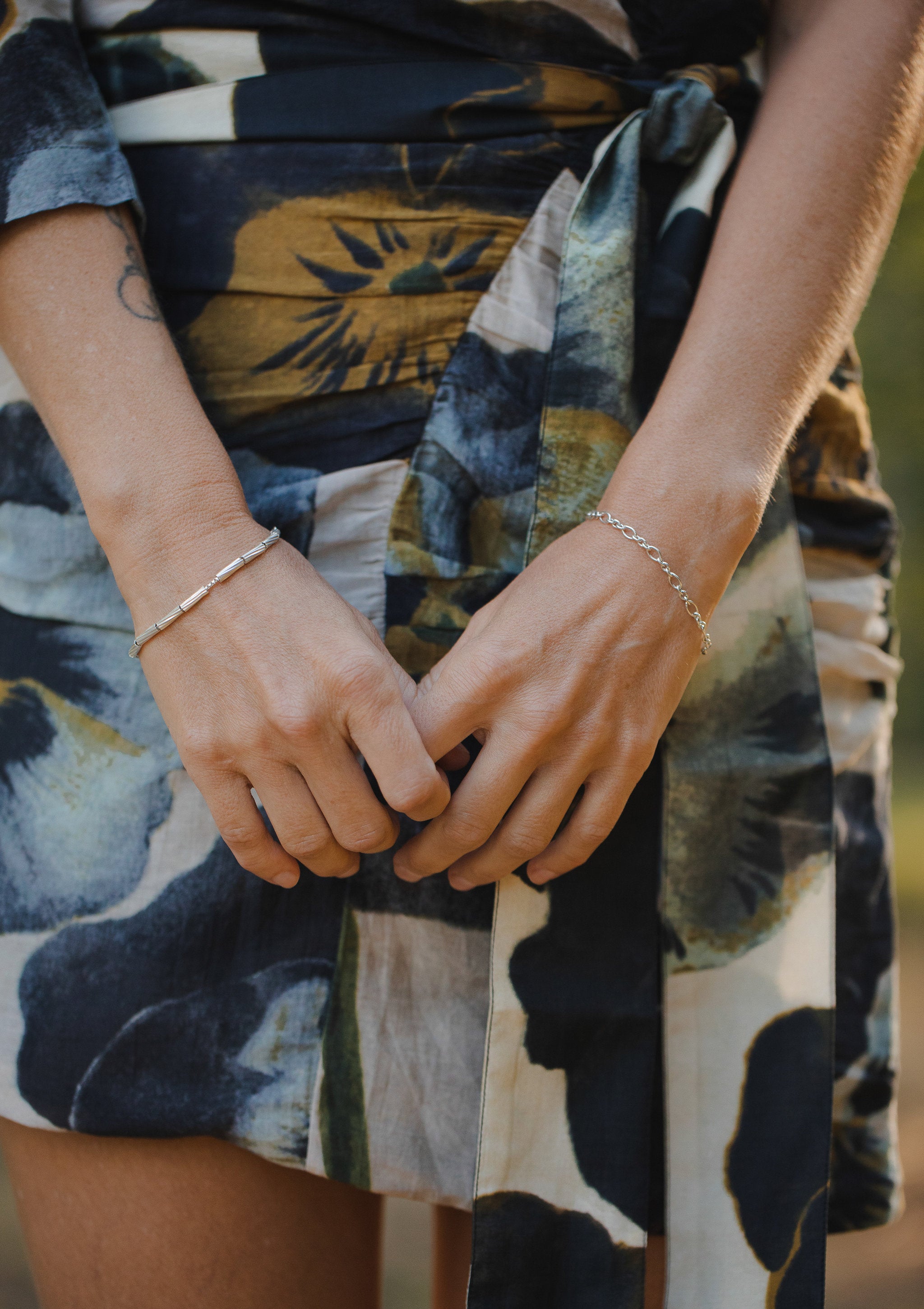 Oval Charm Bracelet by Sofia Kov – view 2