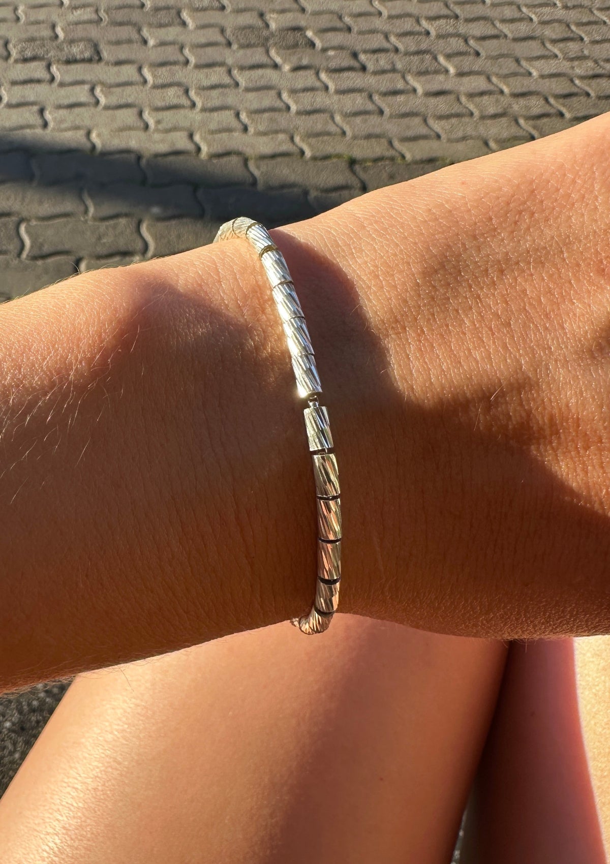 Gleam Silver Bracelet by Sofia Kov – handcrafted in Berlin