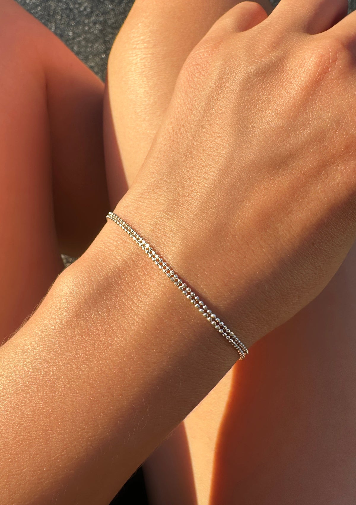 Whisper Double Silver Bracelet by Sofia Kov – handcrafted in Berlin