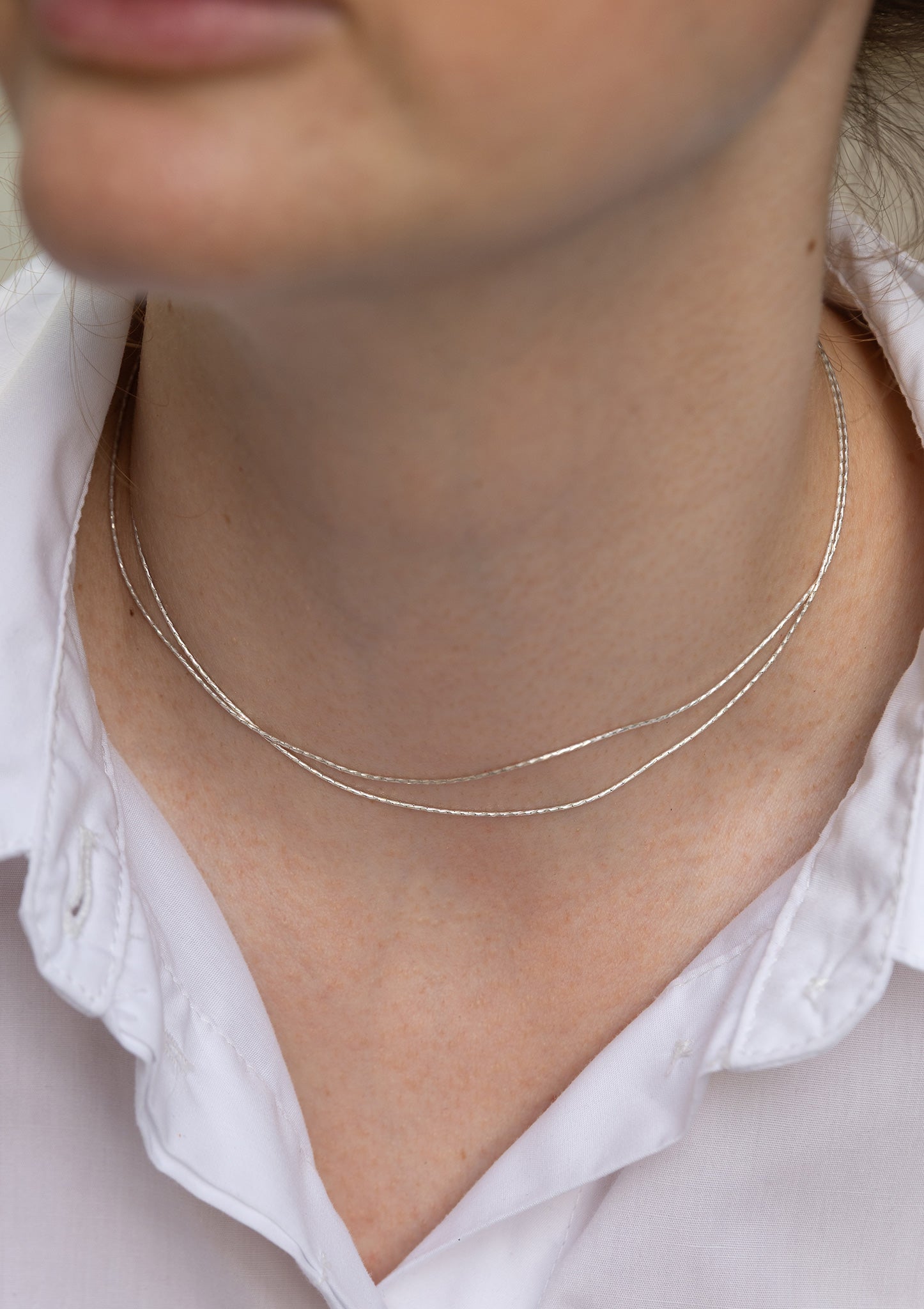 Glow Silver Choker