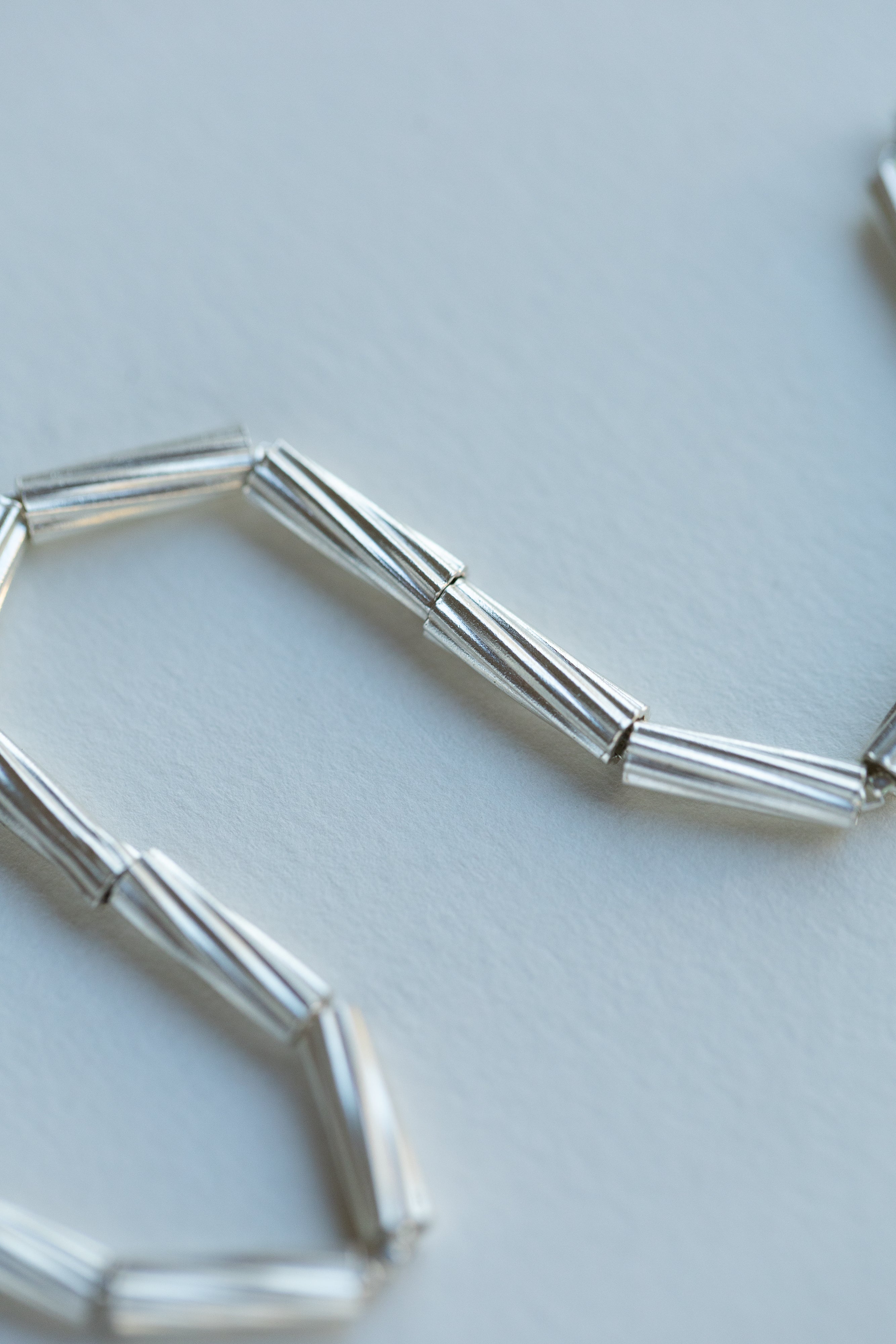 Stripped Silver Bracelet by Sofia Kov – view 5