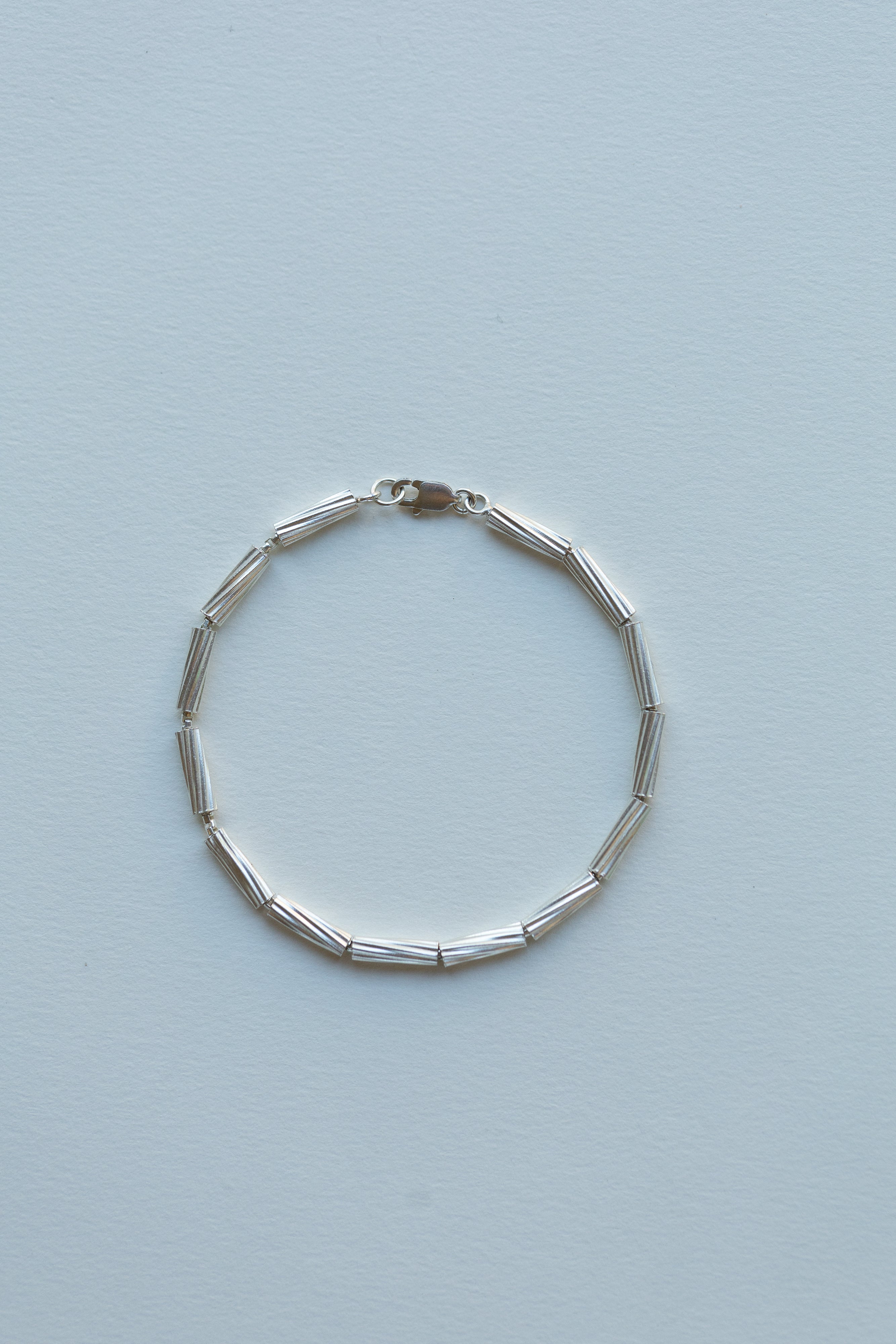Stripped Silver Bracelet by Sofia Kov – view 3