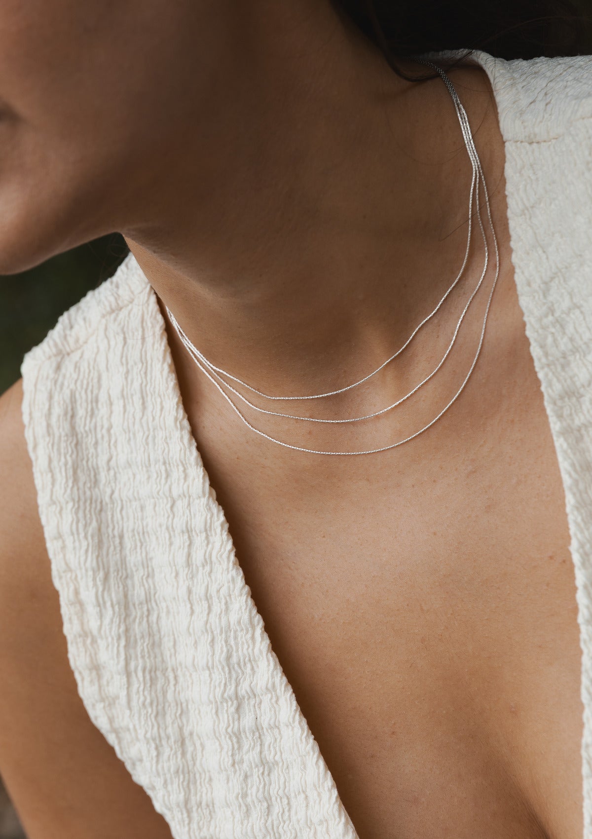 Layered chain choker — на теле