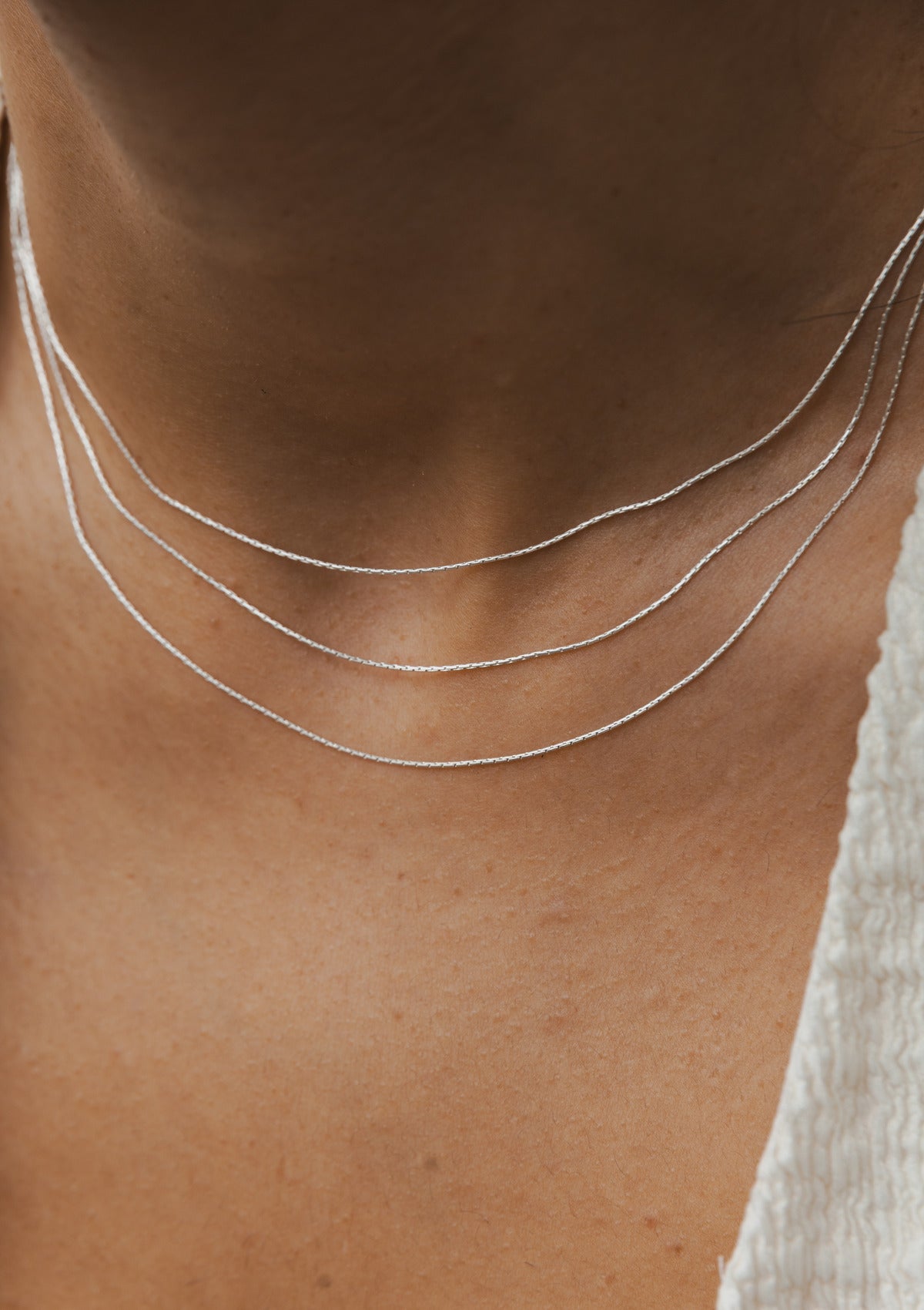 Layered chain choker — на теле