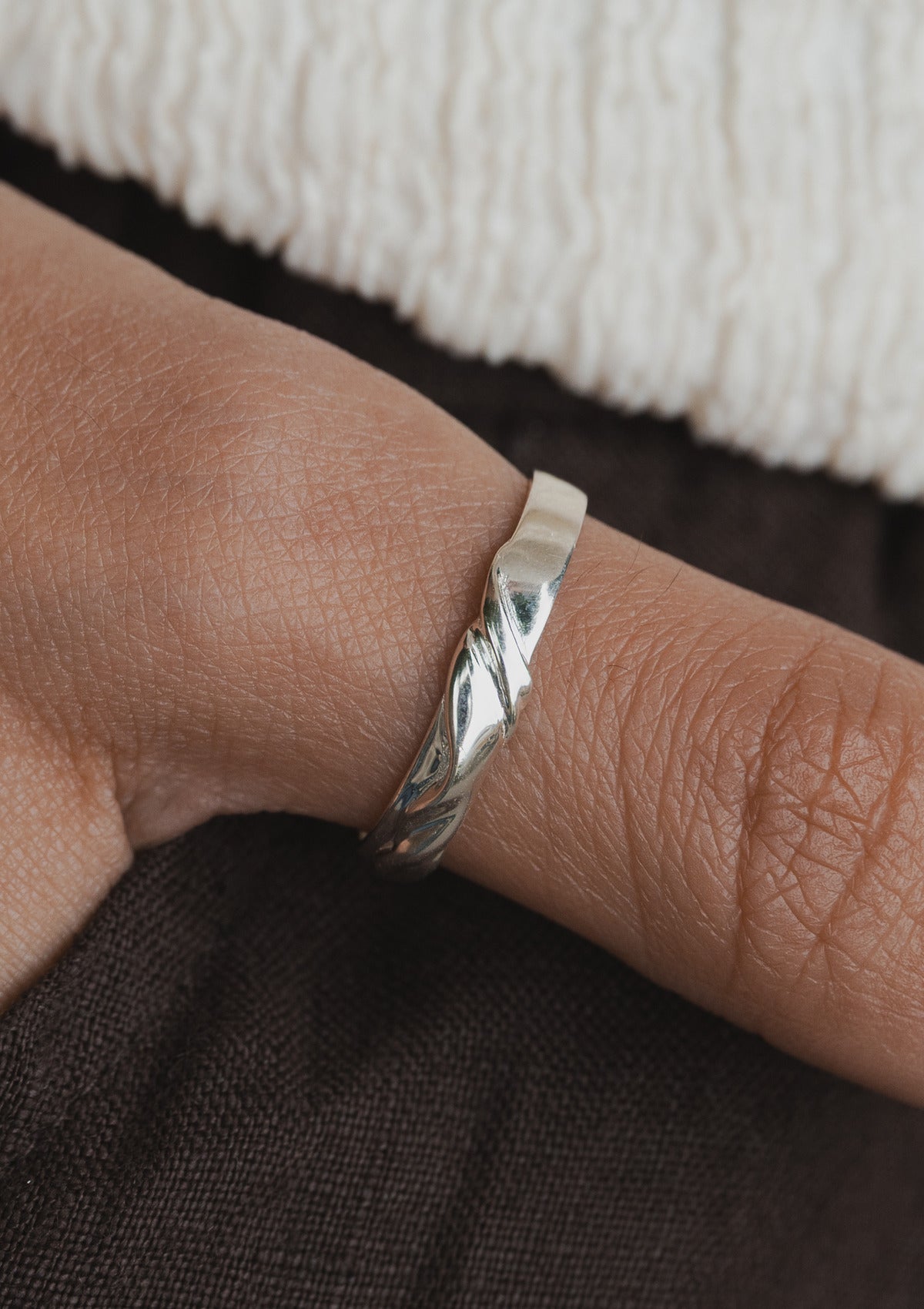 Silk ring wide — на теле