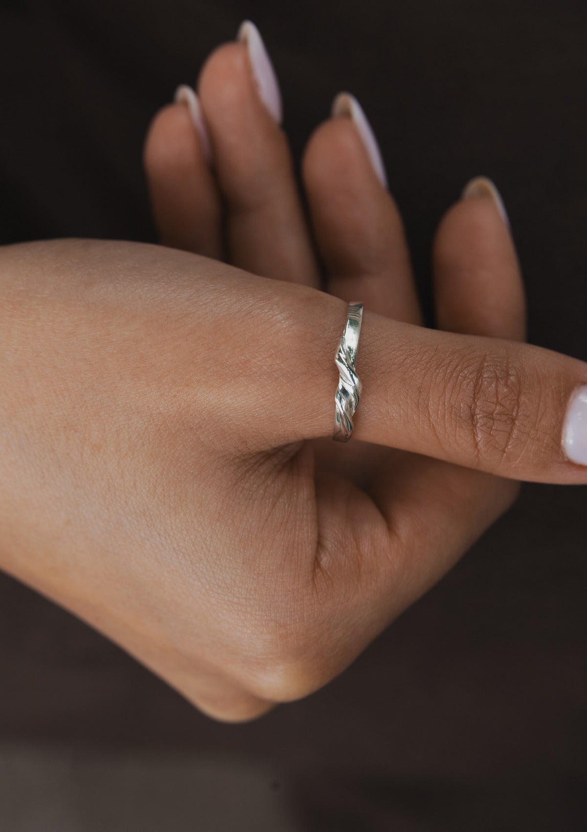 Silk ring slim — на теле