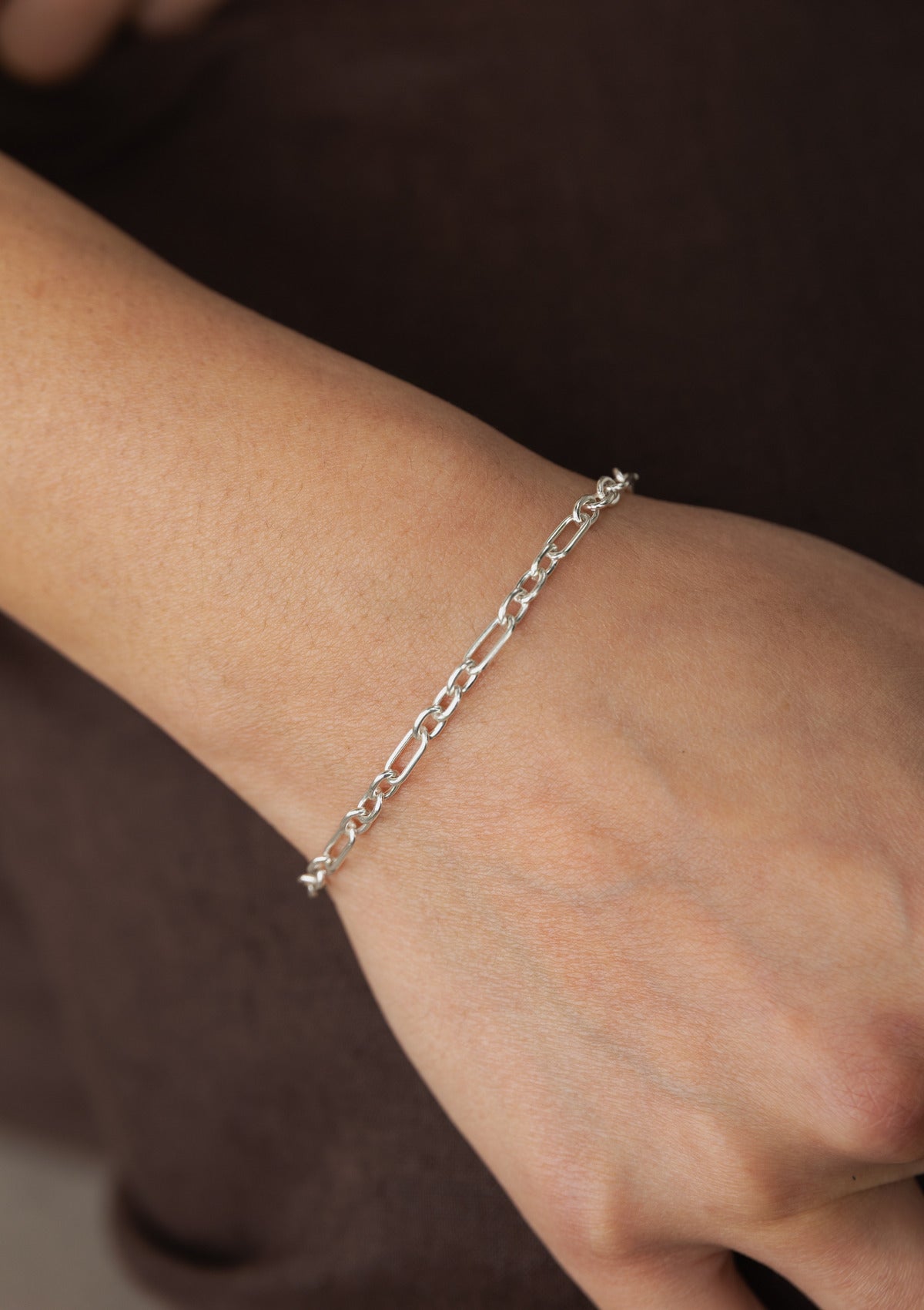 link chain bracelet — на теле