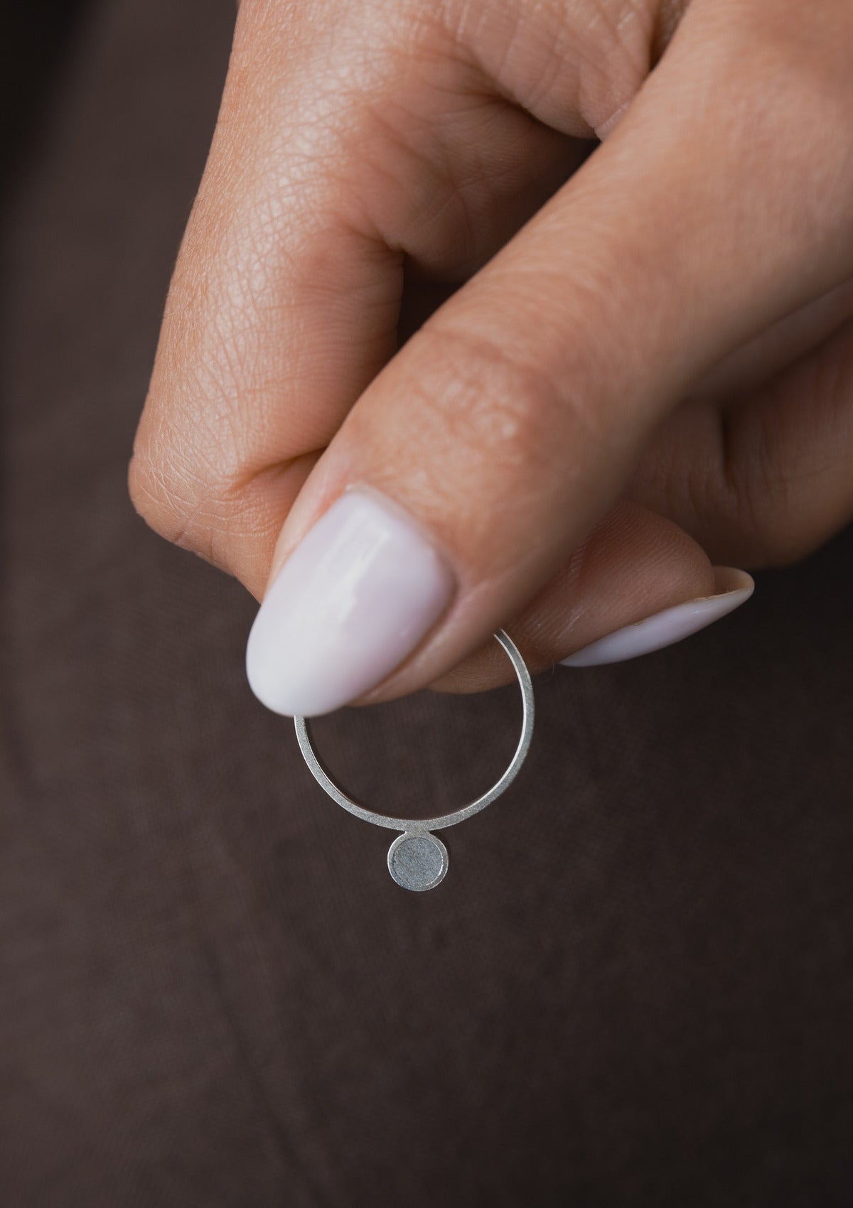 Concrete one circle ring — на теле