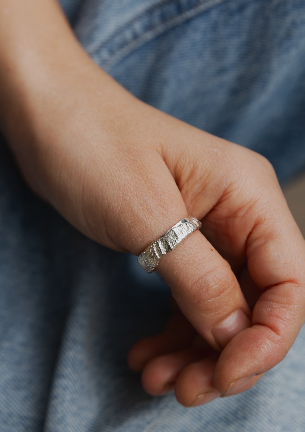 Silk ring rough — на теле