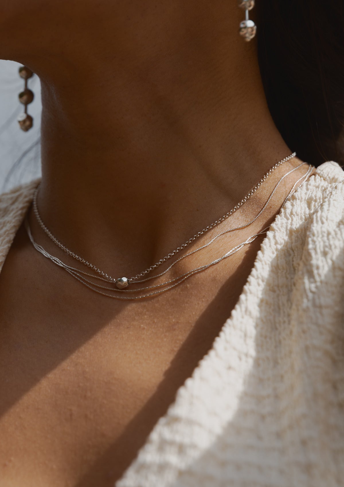 Disco ball necklace — на теле