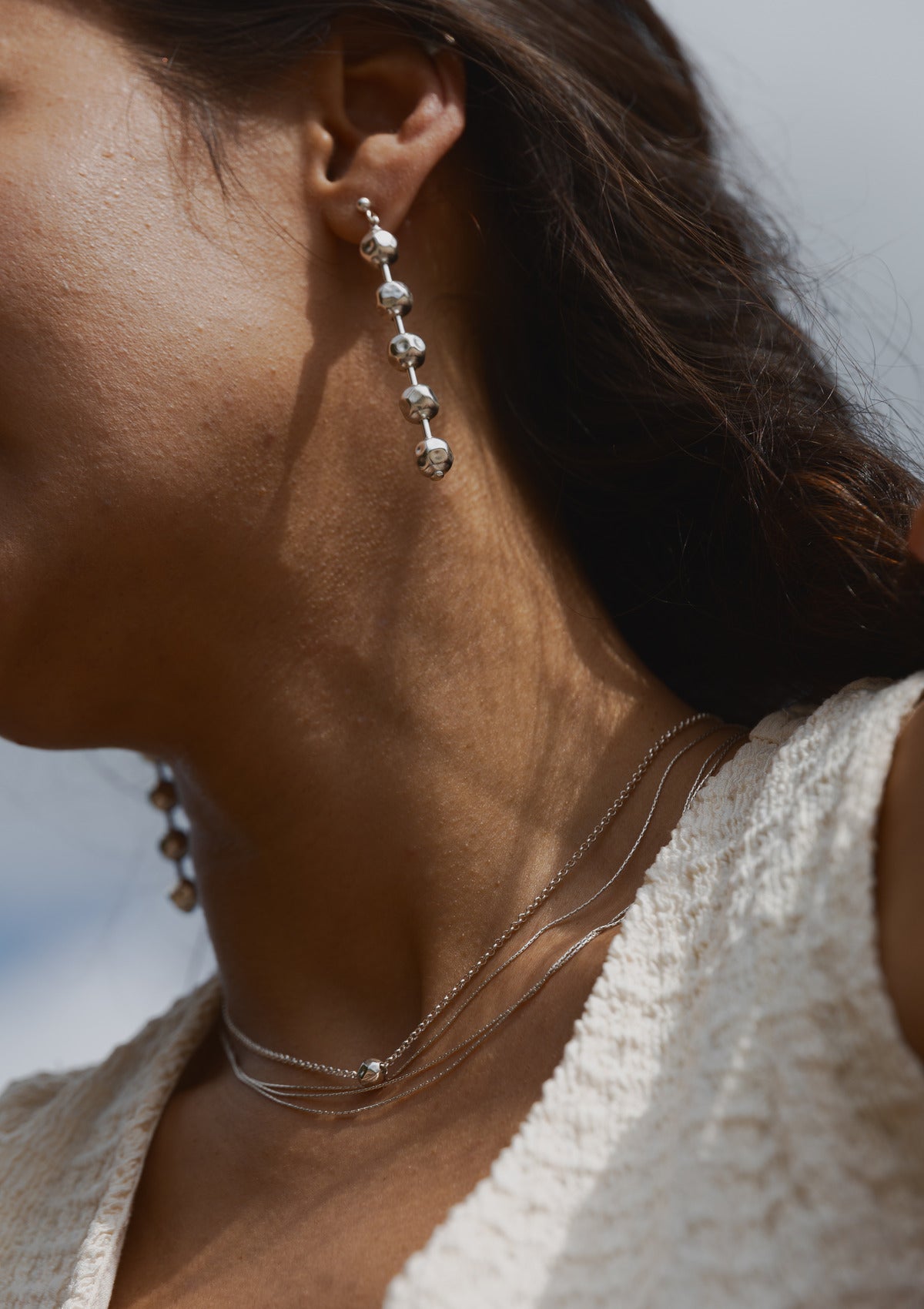 Disco ball necklace — на теле