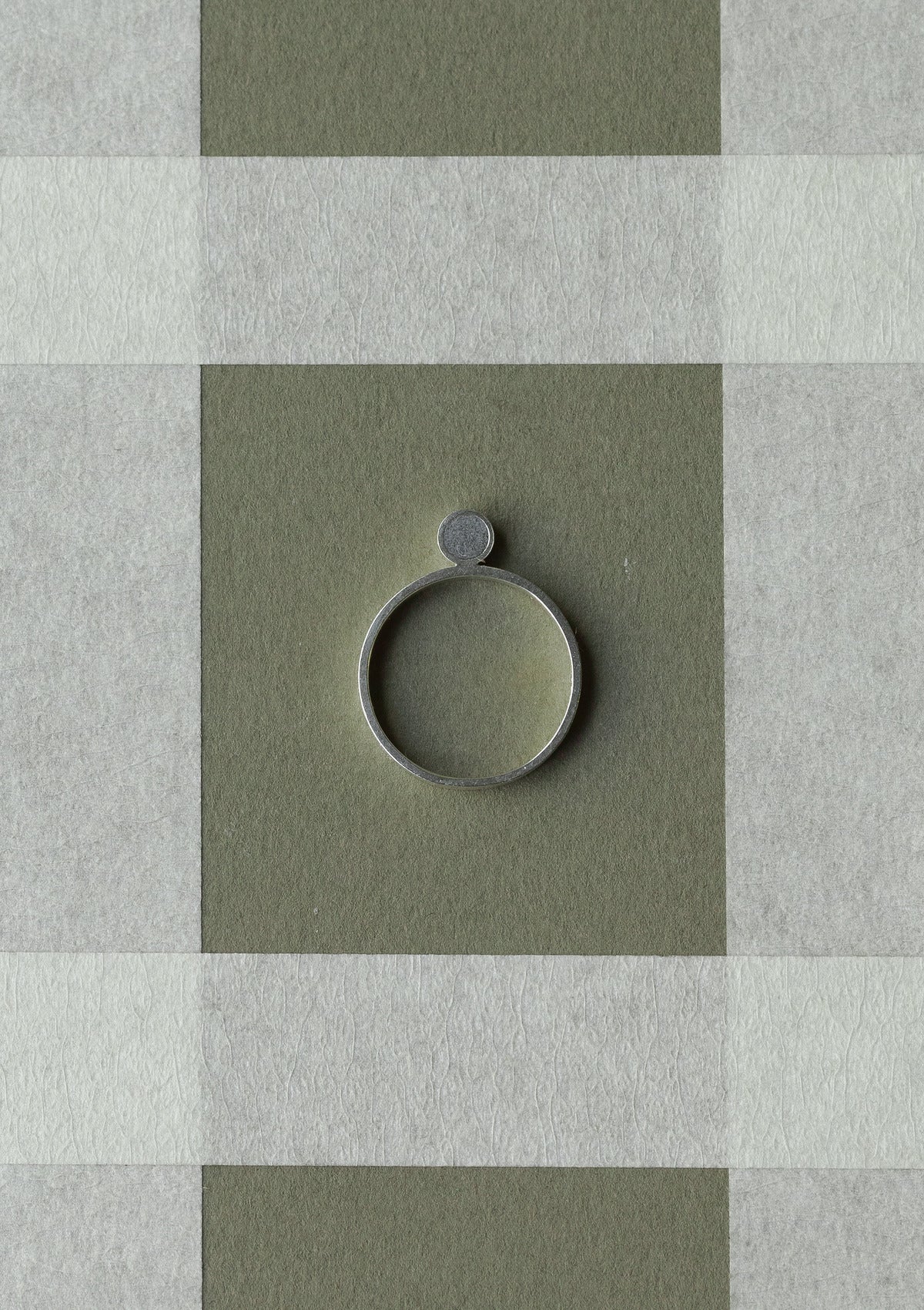 Concrete one circle ring — зелёный со скотчем