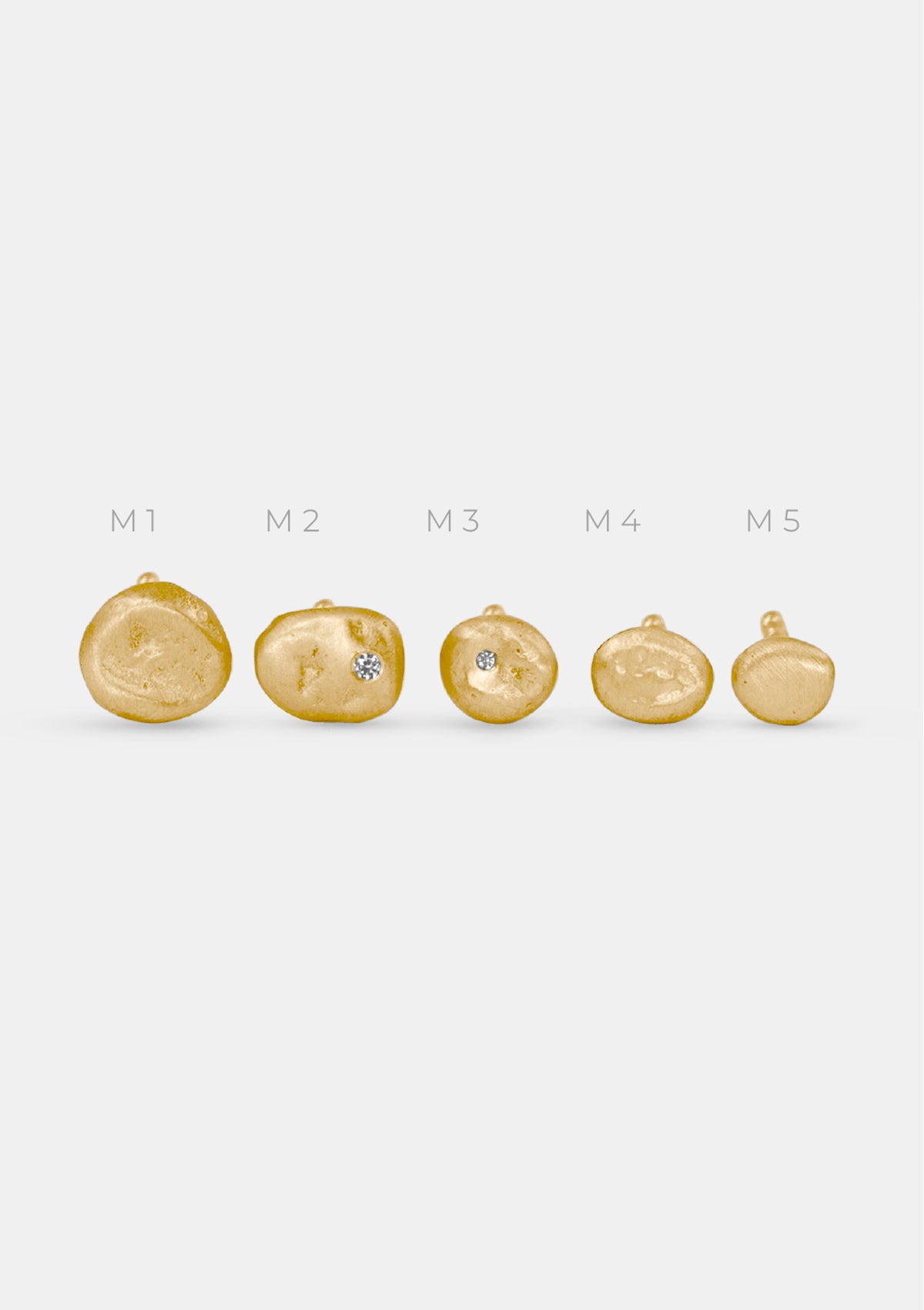 Einzel-Ohrring matt – Limitierte Gold-Edition