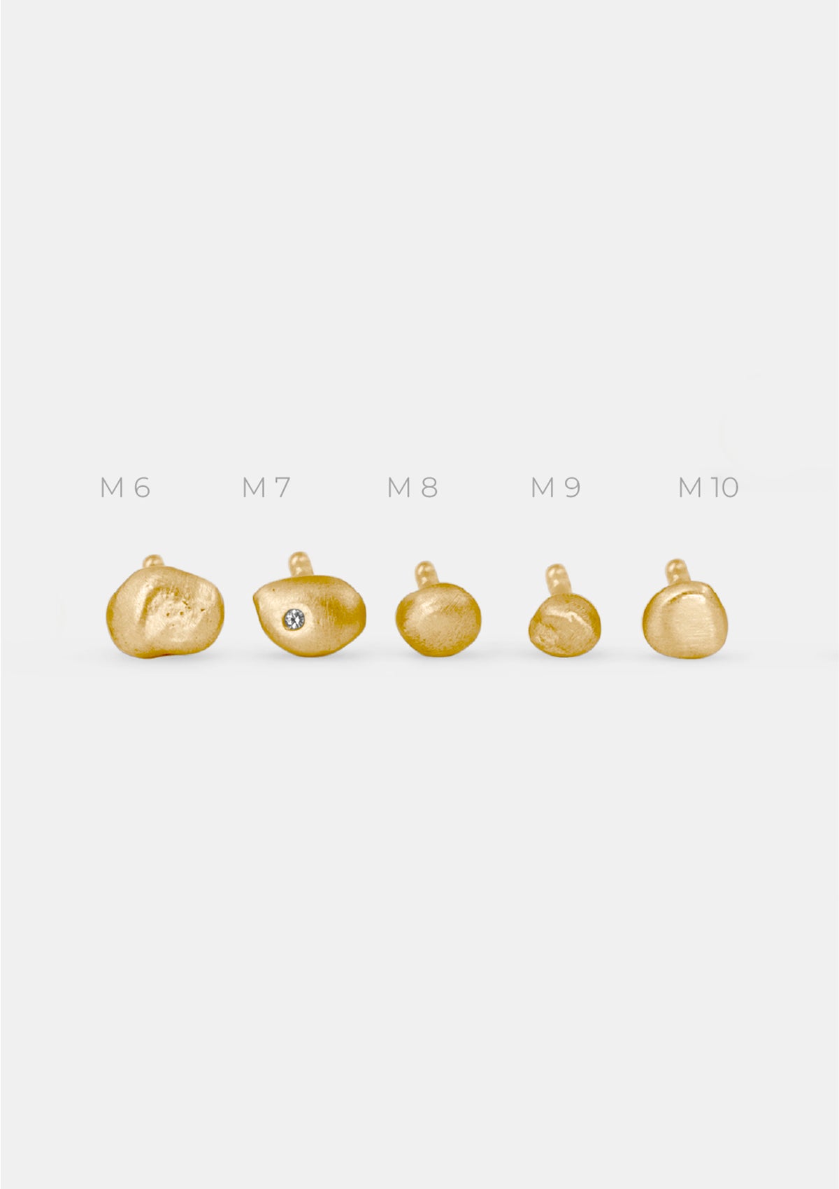 Einzel-Ohrring matt – Limitierte Gold-Edition