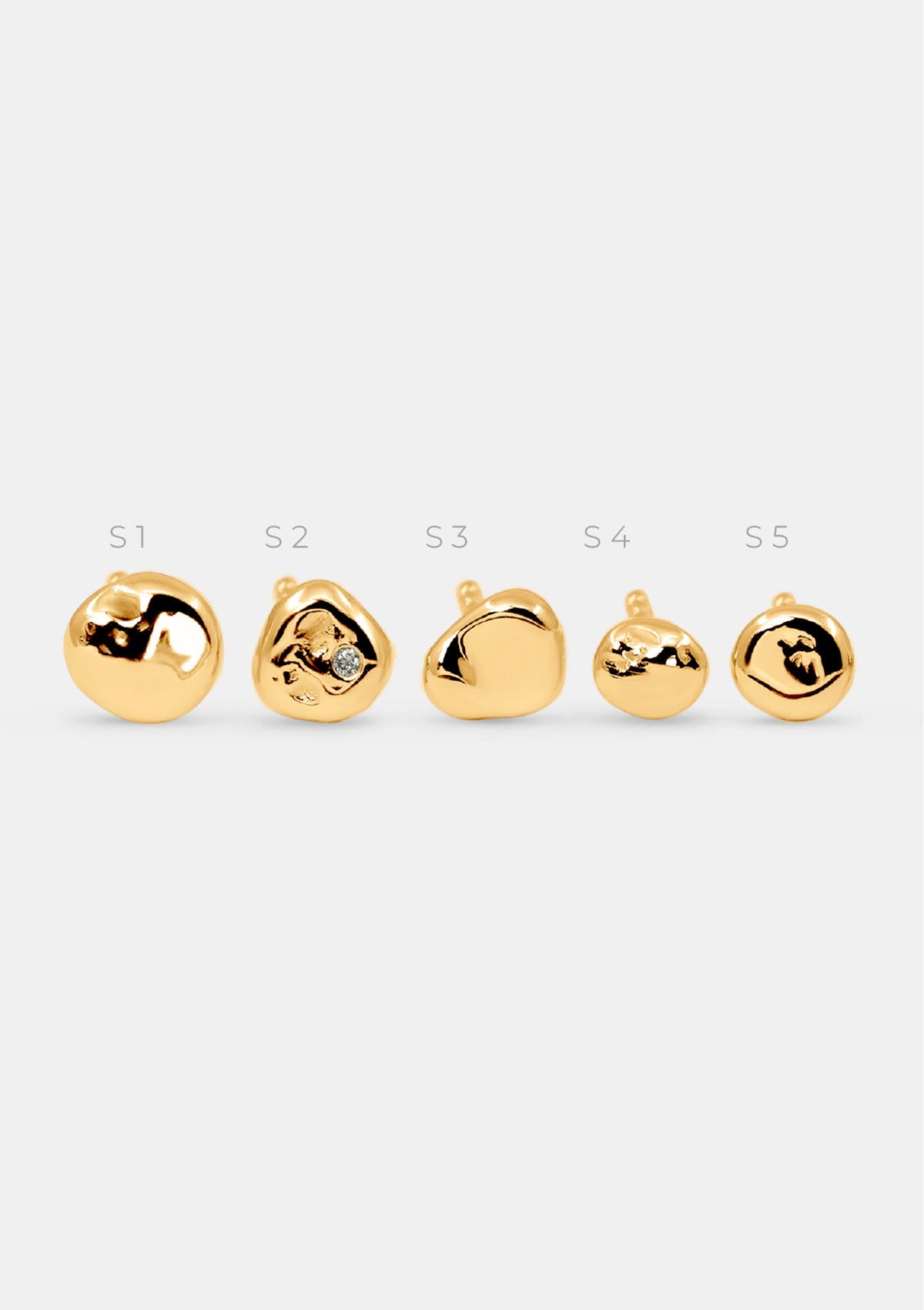 Einzel-Ohrring glänzend – Limitierte Gold-Edition