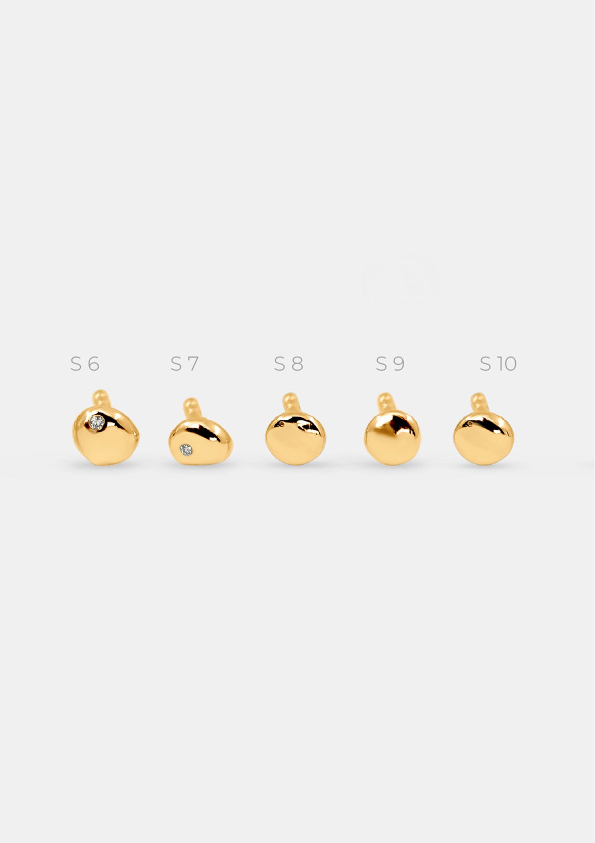 Einzel-Ohrring glänzend – Limitierte Gold-Edition