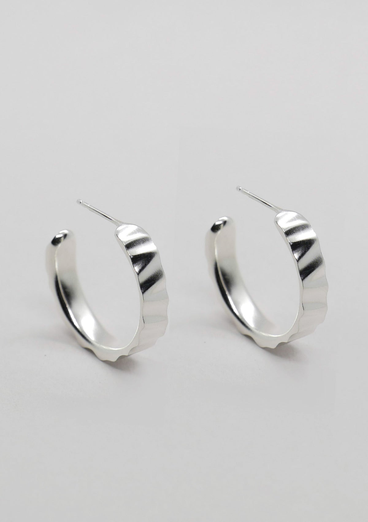 Wave hoop earrings — прочее